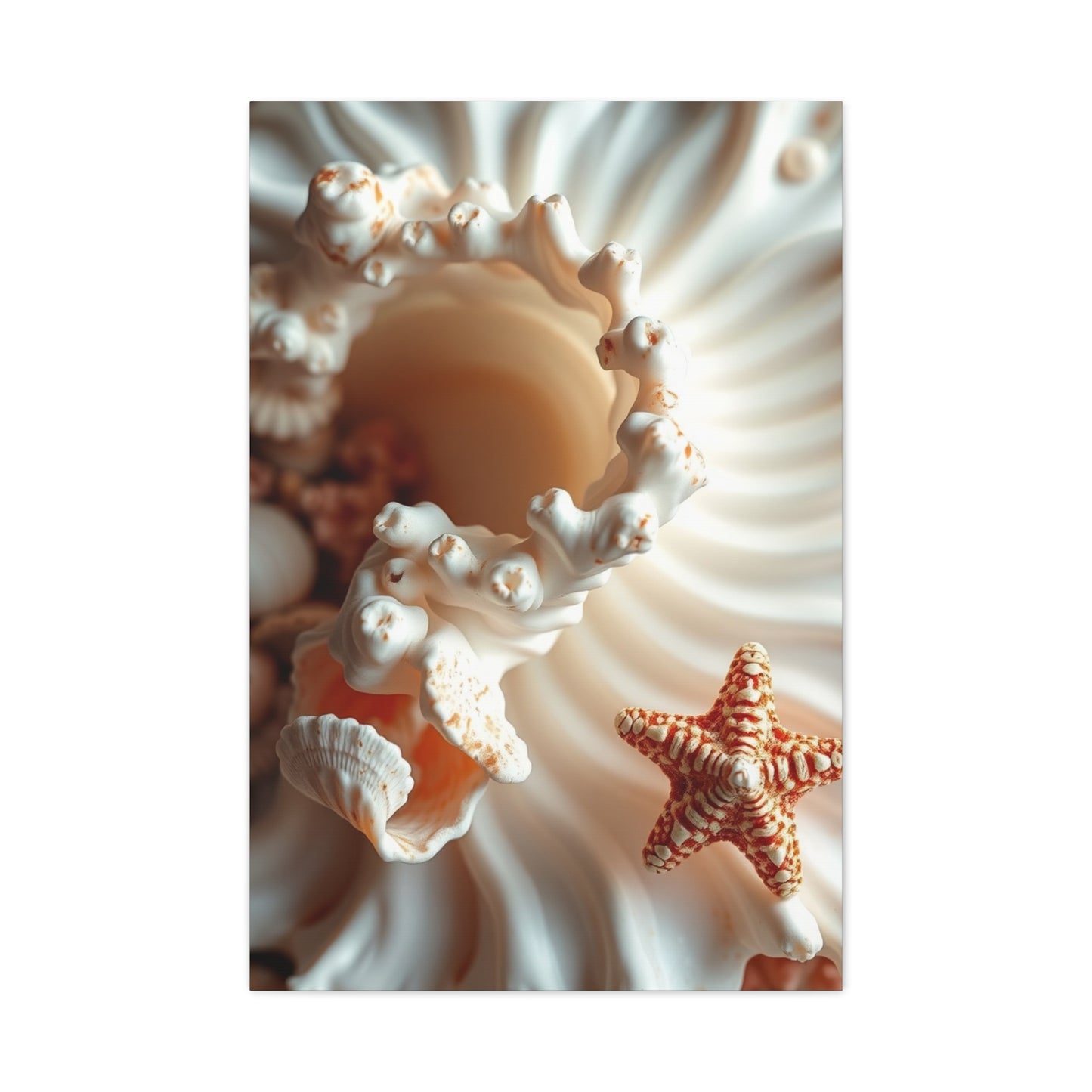 Sea Shell Art Refined Canvas Wall Art & Canvas Print