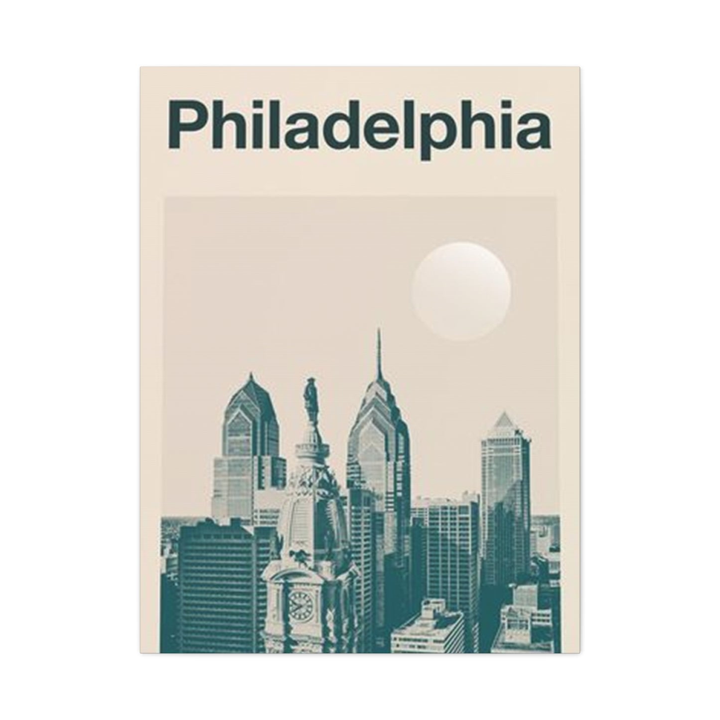 Philadelphia Pennsylvania Skyline Wall Art & Canvas Prints