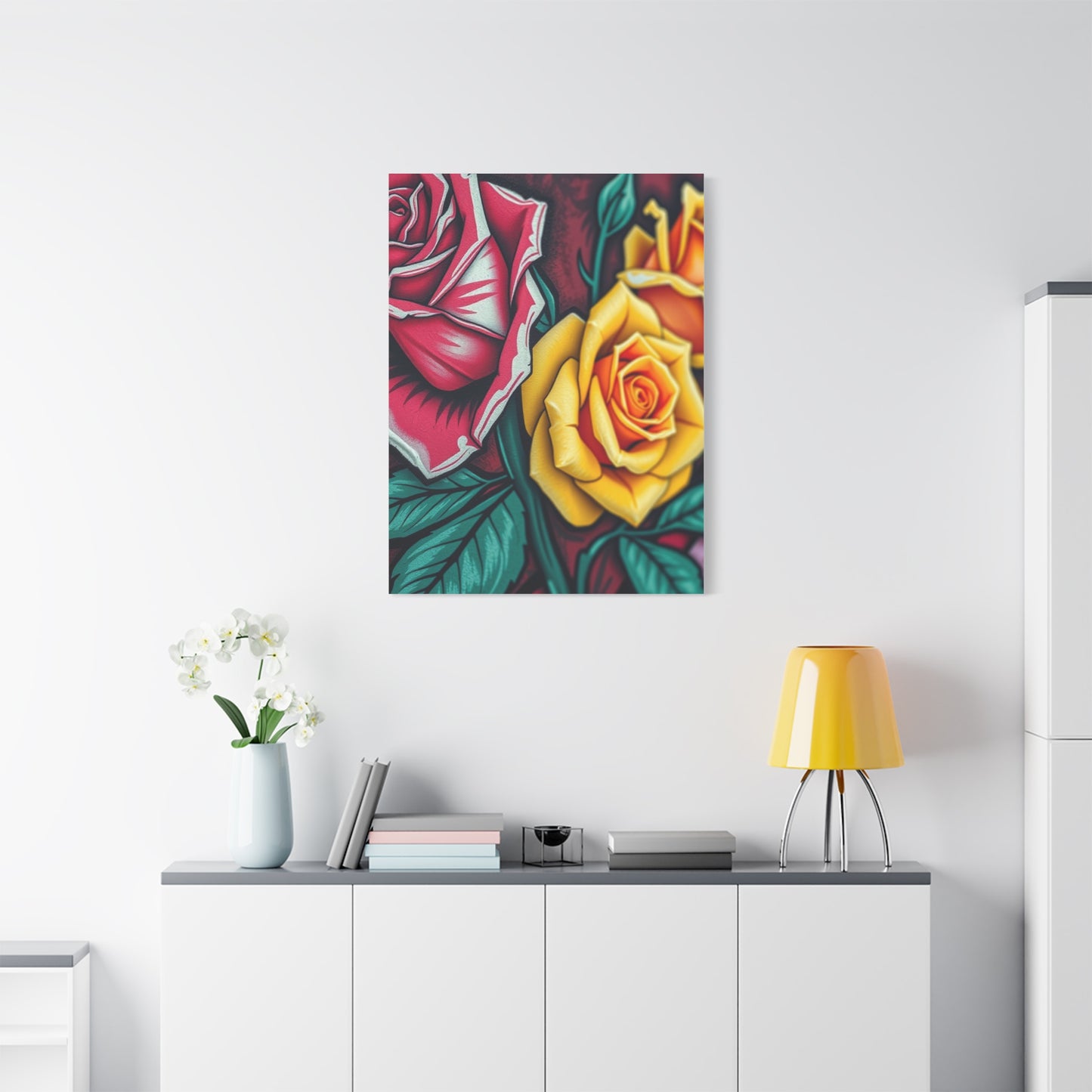 Exquisite Graffiti Blossoms Wall Art & Canvas Print