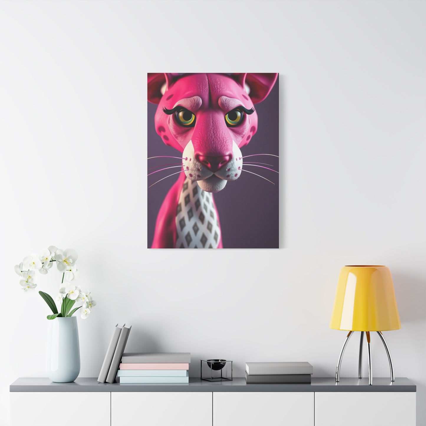 Panther Rose Reverie Wall Art & Canvas Print