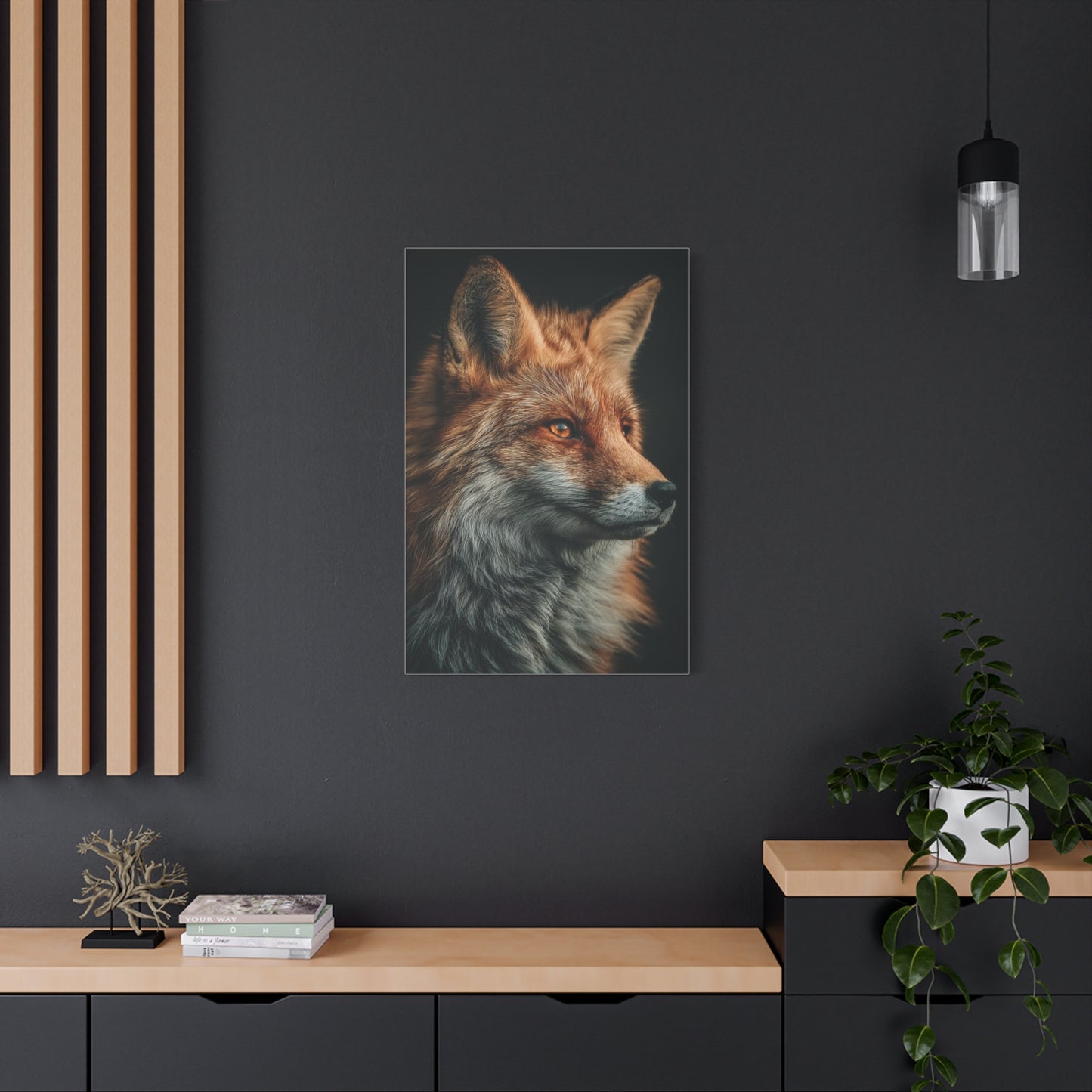 Majestic Red Fox Portrait Wall Art & Canvas Print