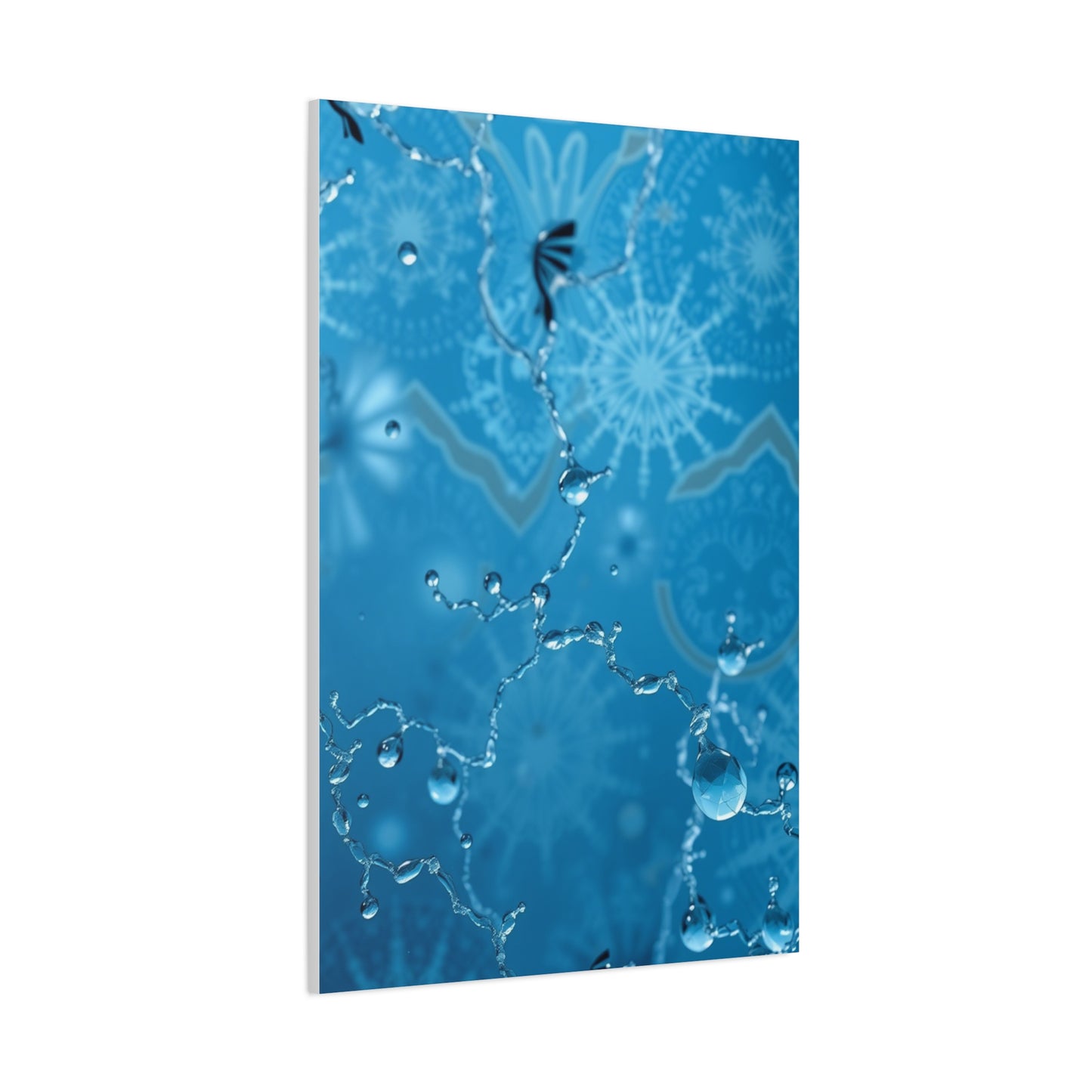 Vision Blue & Gray Art Art Wall Art & Canvas Print