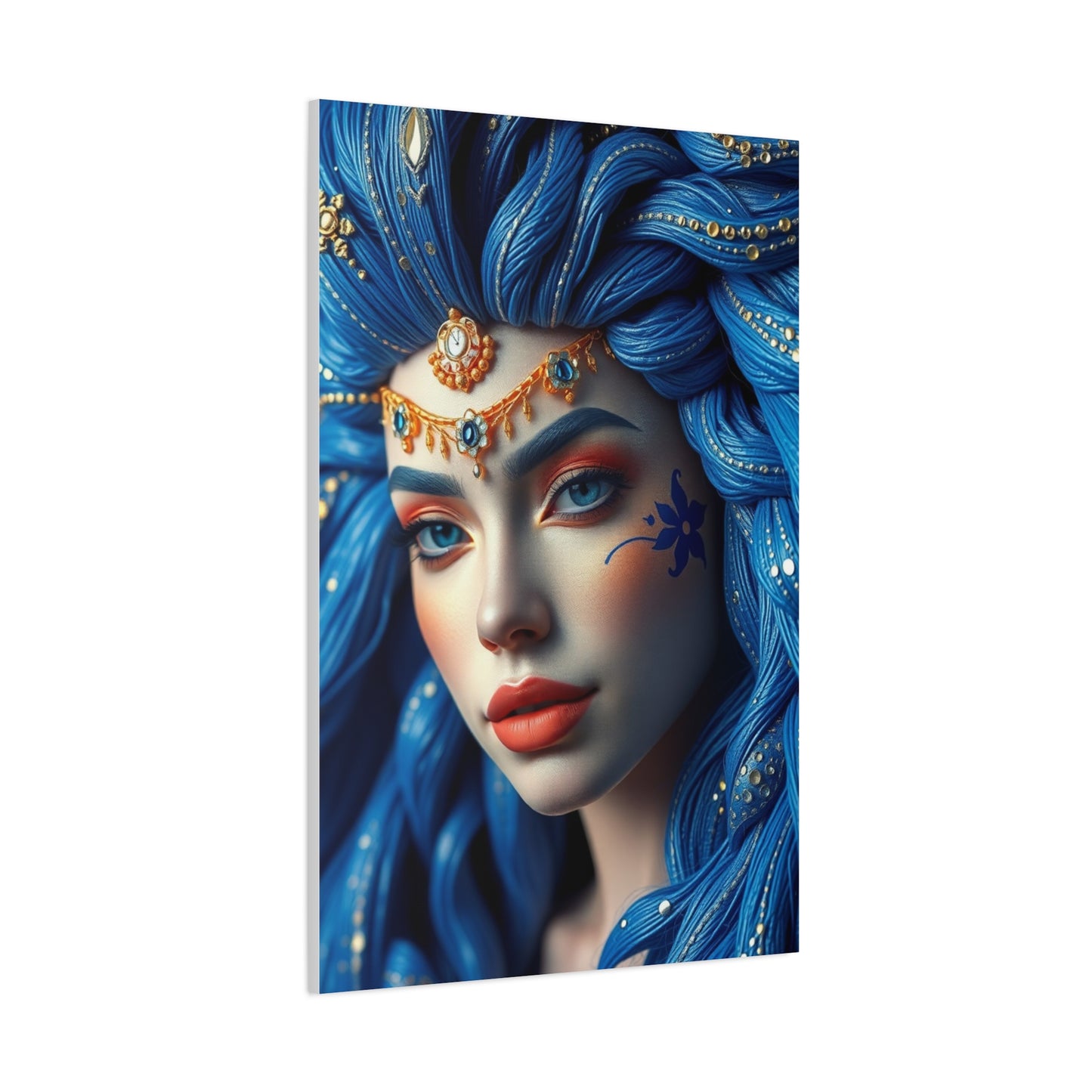 Blue & Gold Art Luxury Canvas Wall Art & Canvas Print