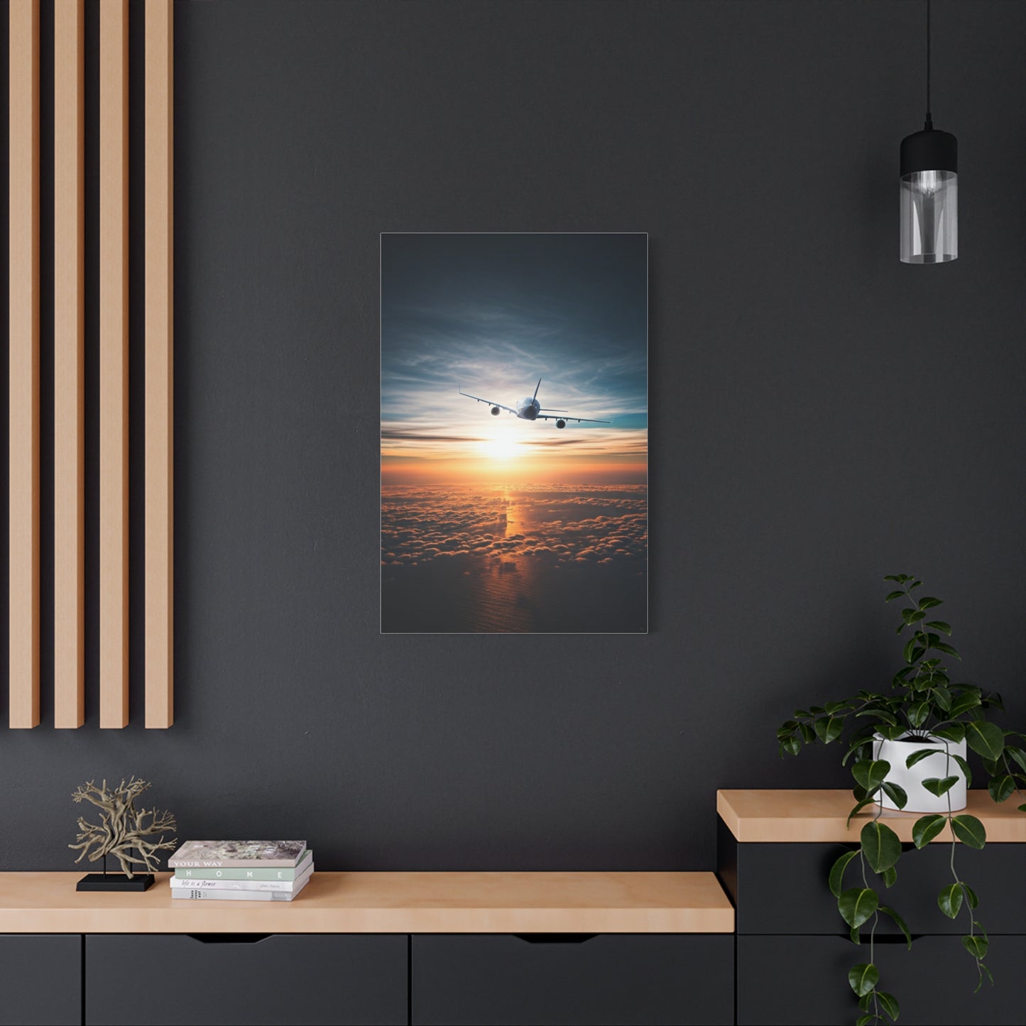 Skyward Sunset Departure Wall Art & Canvas Prints