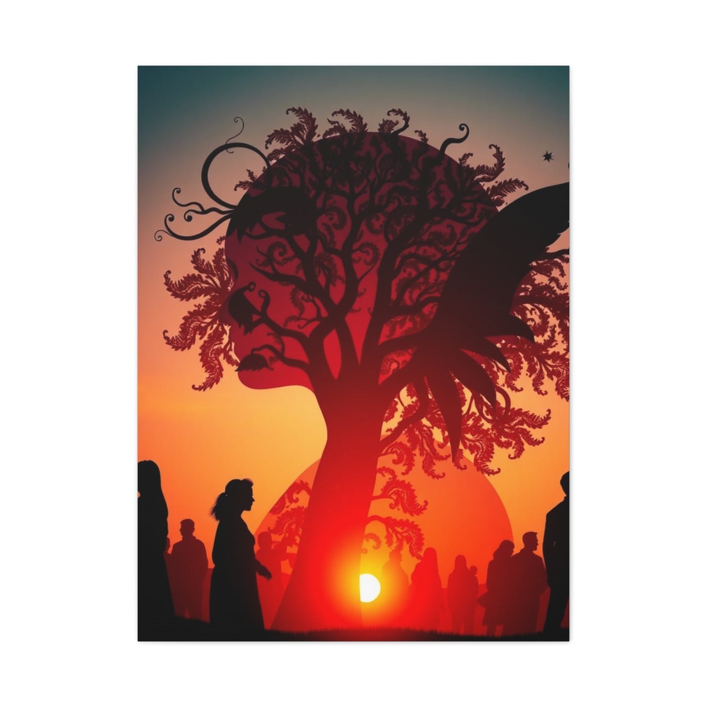 Vision Silhouettes Art Art Wall Art & Canvas Print