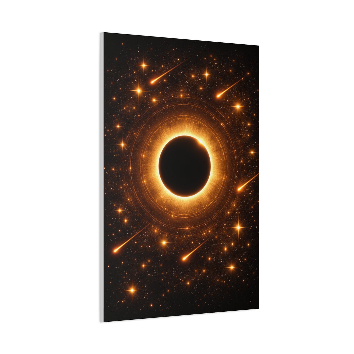Golden Eclipse Celestial Wall Art & Canvas Print