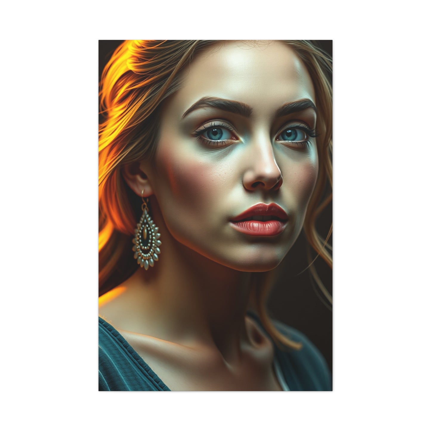 Celestial Muse Portrait Wall Art & Canvas Print