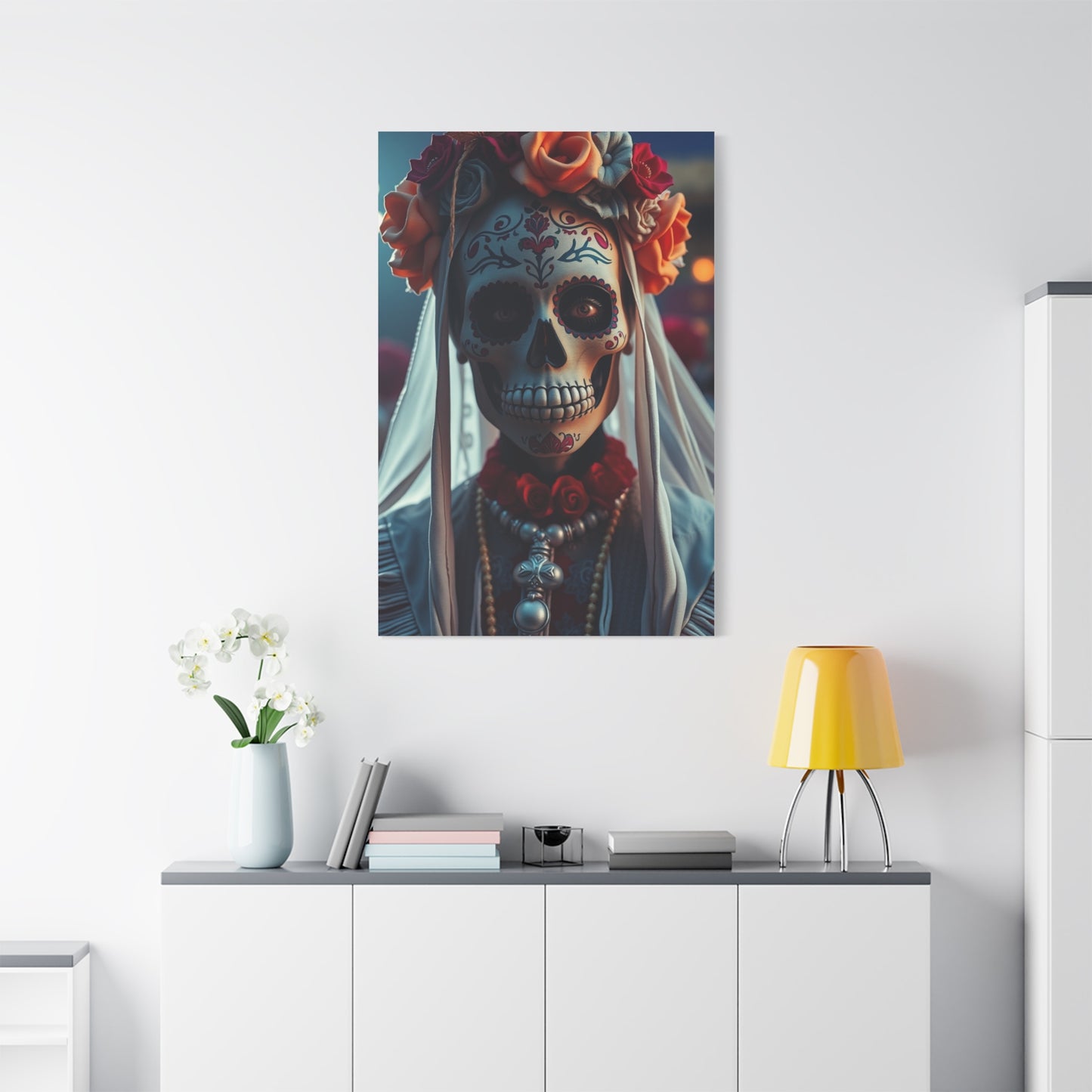 Vision Día de los Muertos Art Art Wall Art & Canvas Print