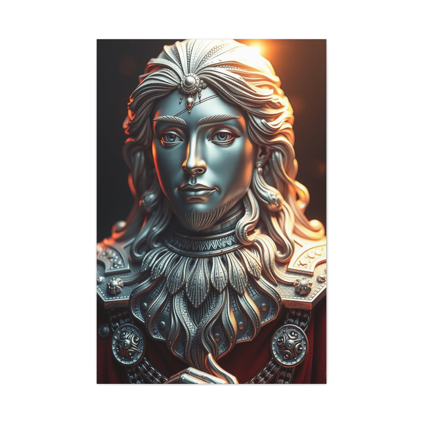 Argent Elegance Canvas wall art & canvas print