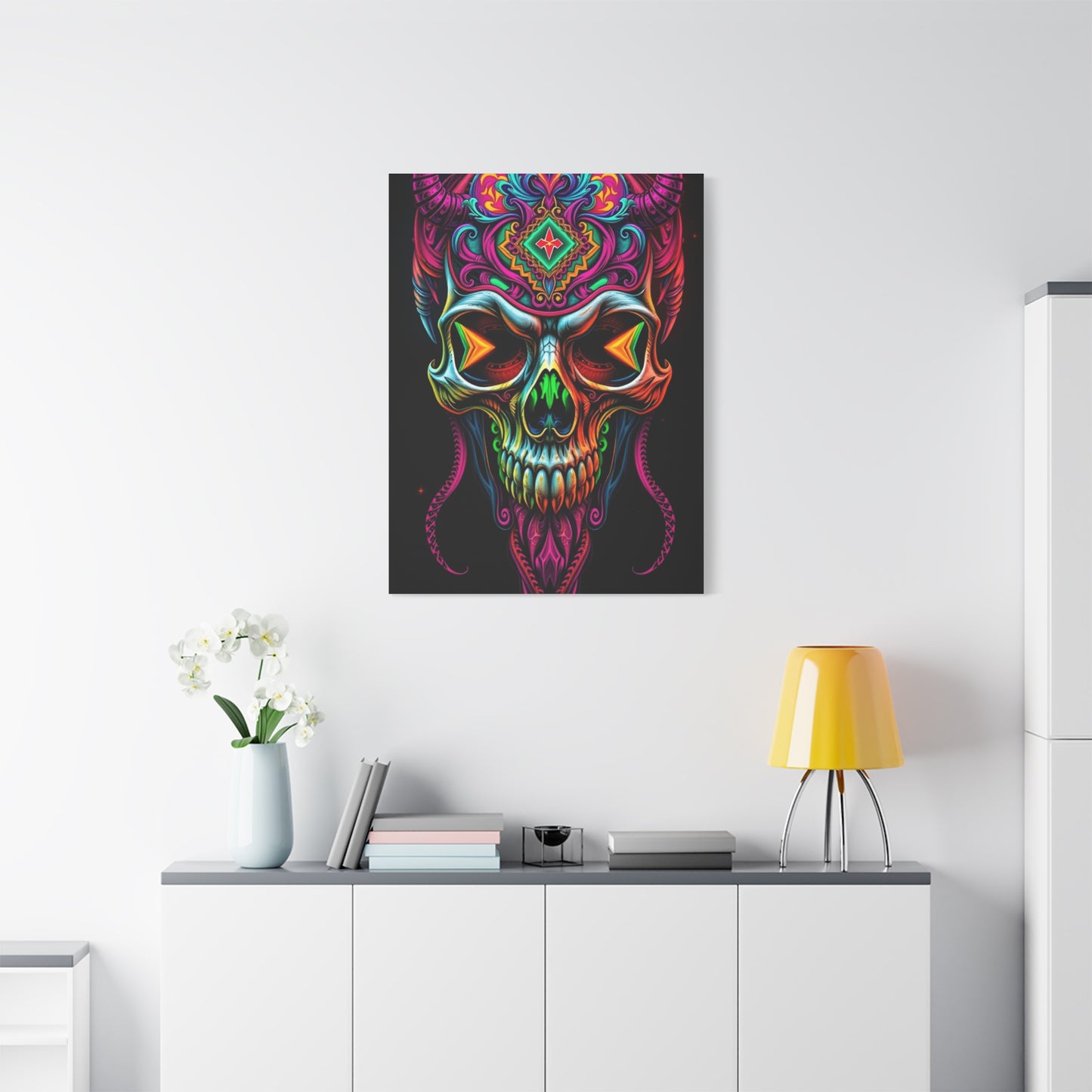 Chimeric Skull Euphoria Wall Art & Canvas Print