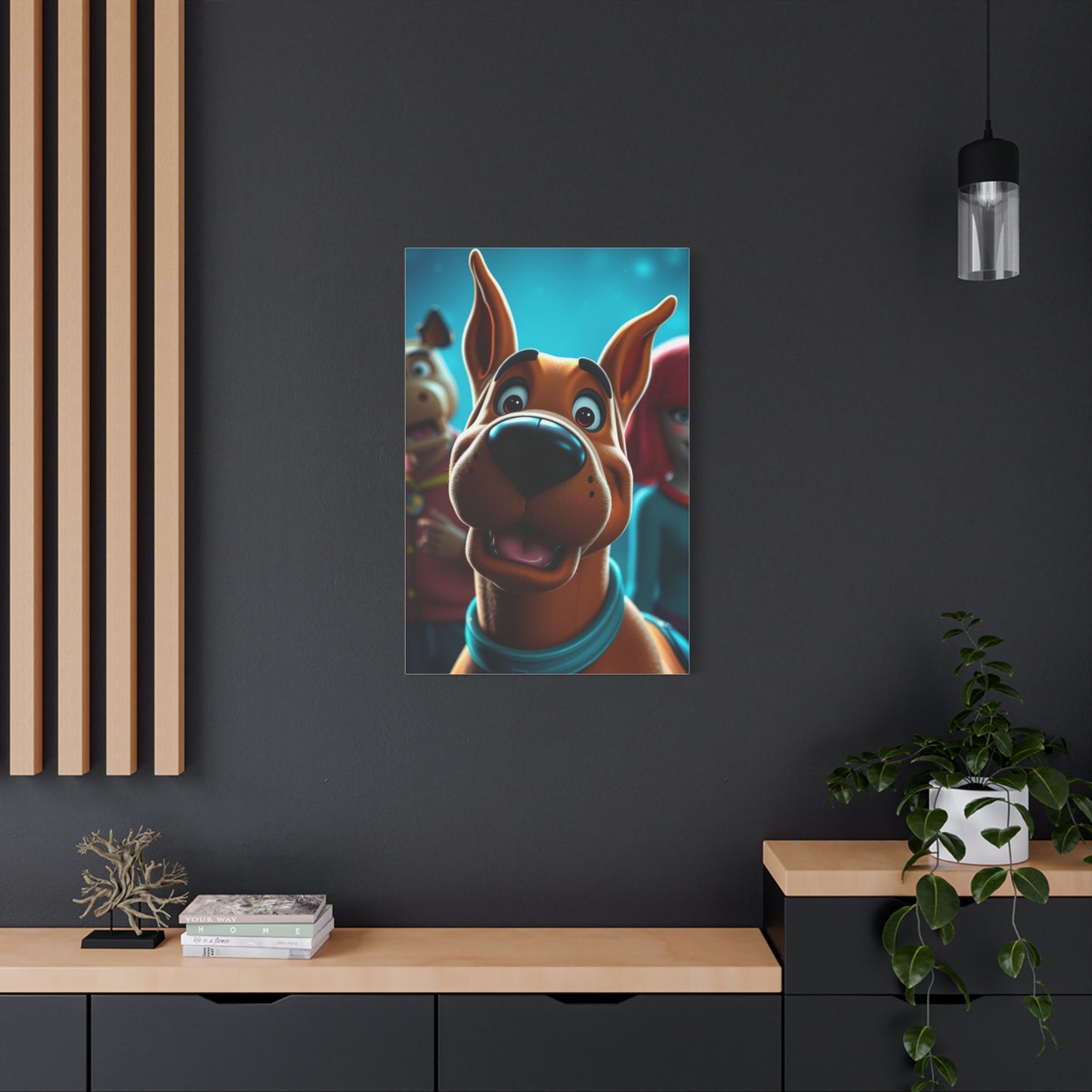 Scooby-Doo (TV Series) Characters Art Luxury Canvas Wall Art & Canvas Print