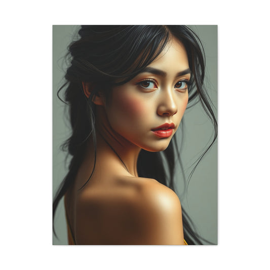 Chic Dame Illustration Wall Art & Canvas Print