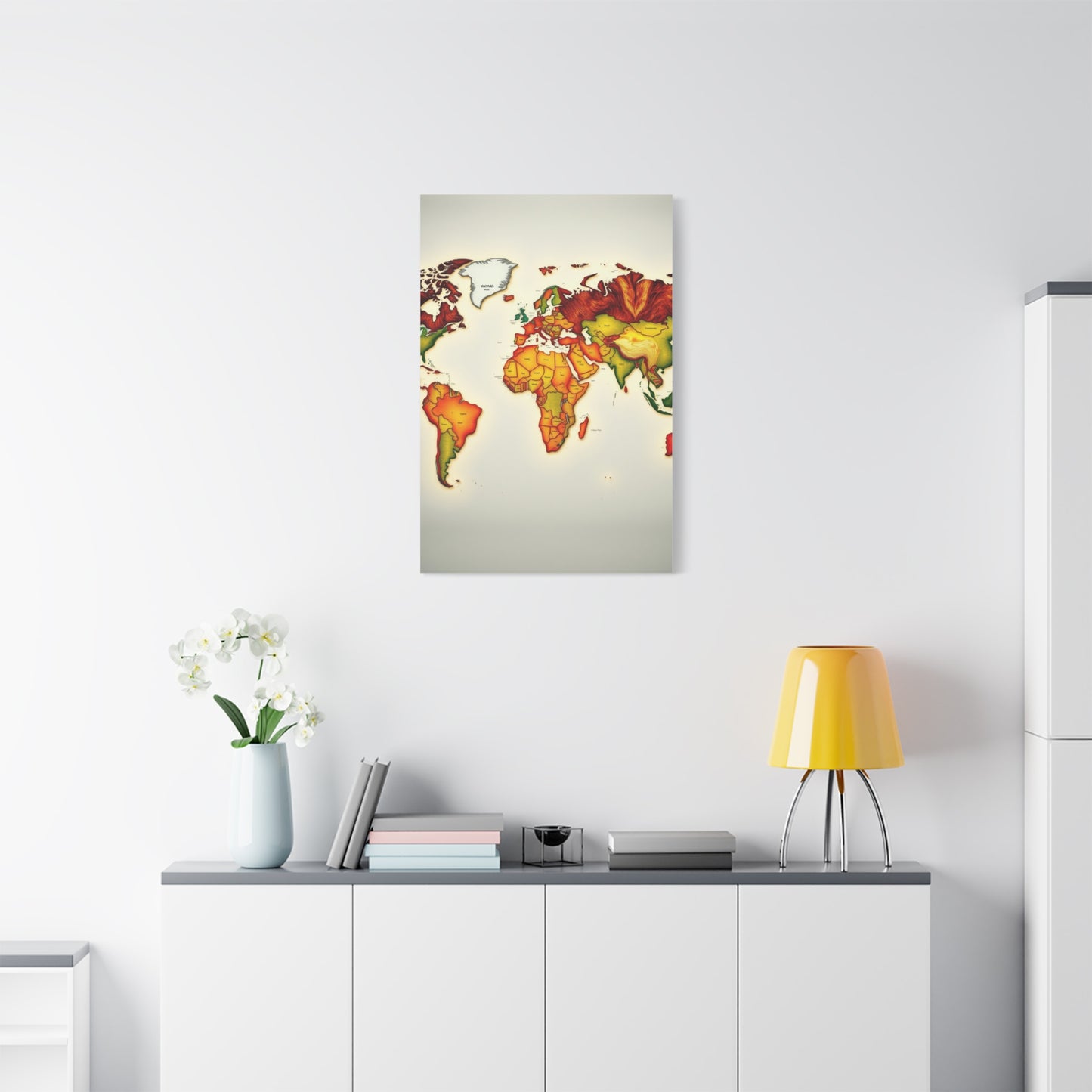 Supreme World Map Art Collection Wall Art & Canvas Print