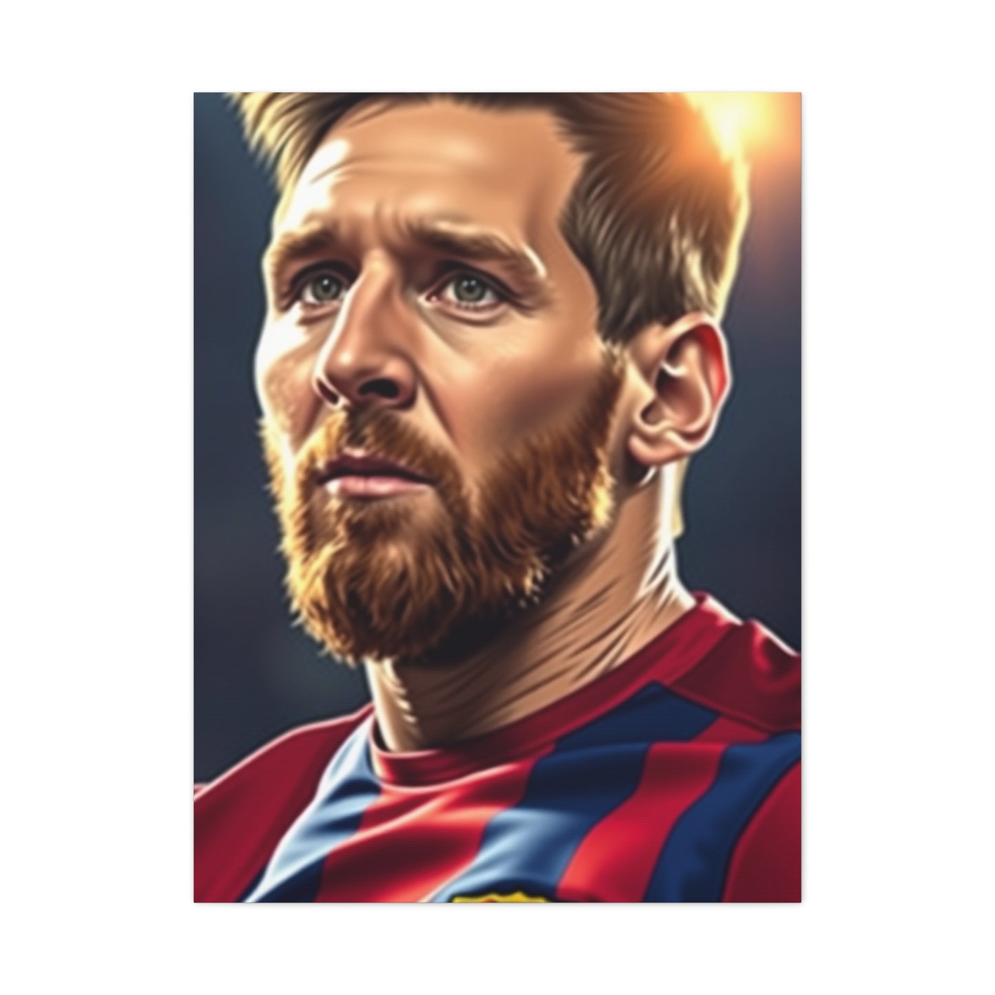 Majestic Messi Illustration Elegance Wall Art & Canvas Print