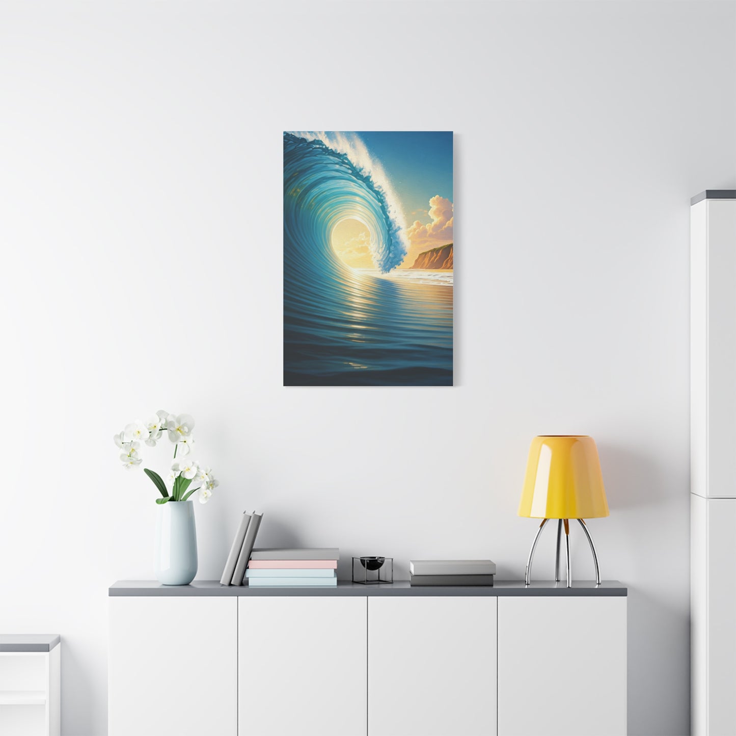Sunset Tide Glow Coastal Wall Art & Canvas Prints