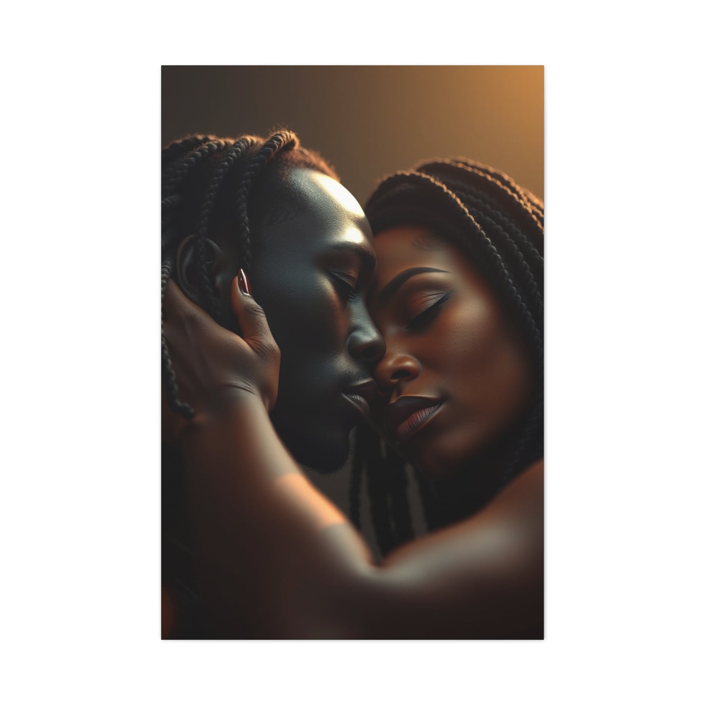Masterpiece Black Love Art Vision Wall Art & Canvas Print
