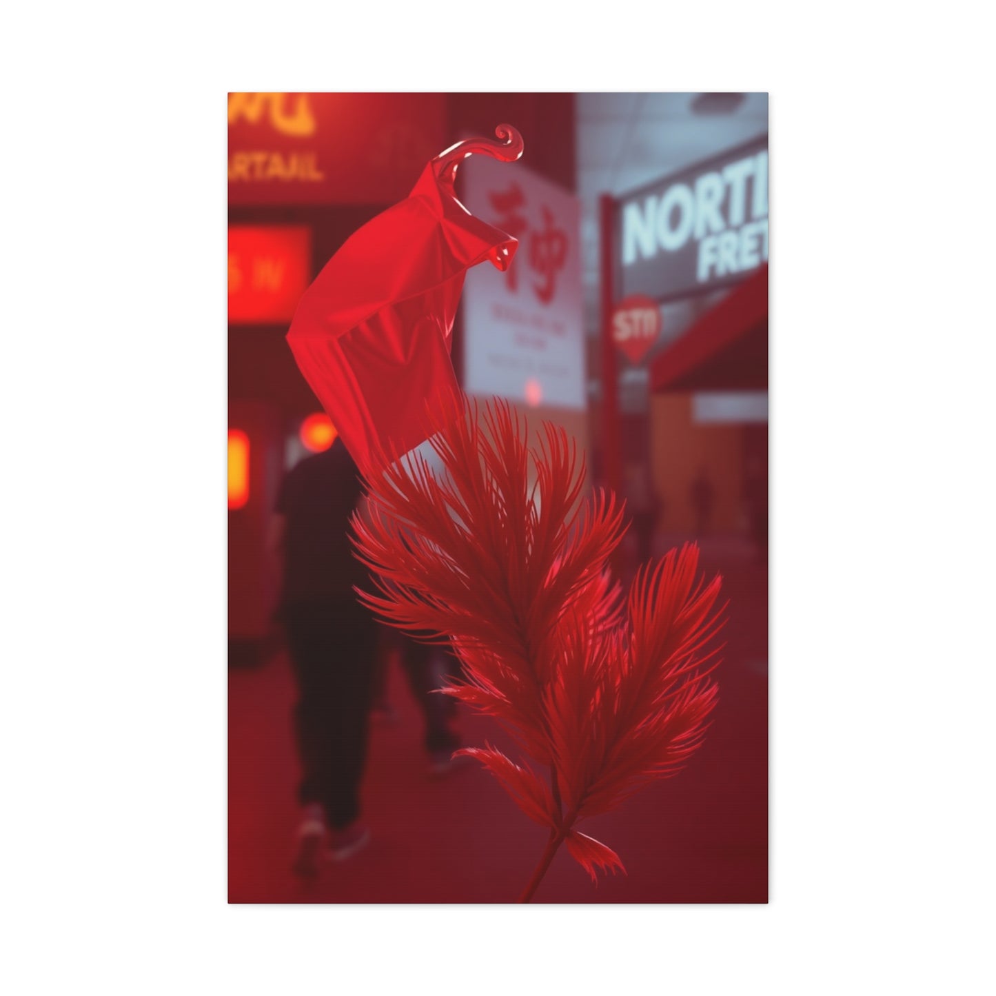 Crimson Reverie Canvas Wall Art & Canvas Print