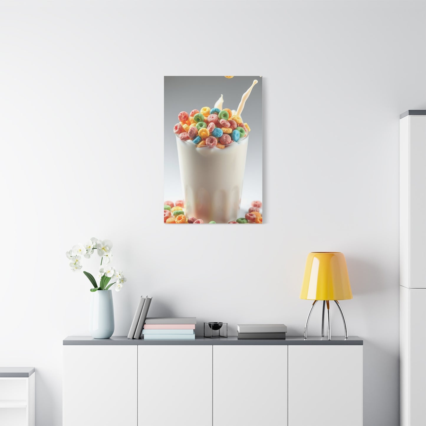 Vibrant Milky Confection Canvas Wall Art & Canvas Print