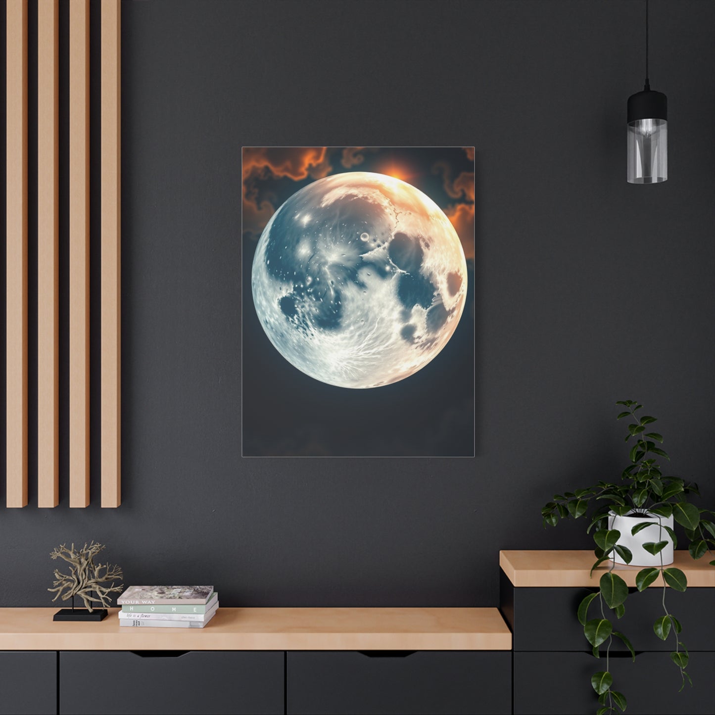 Moonlit Tranquility Canvas Wall Art & Canvas Print