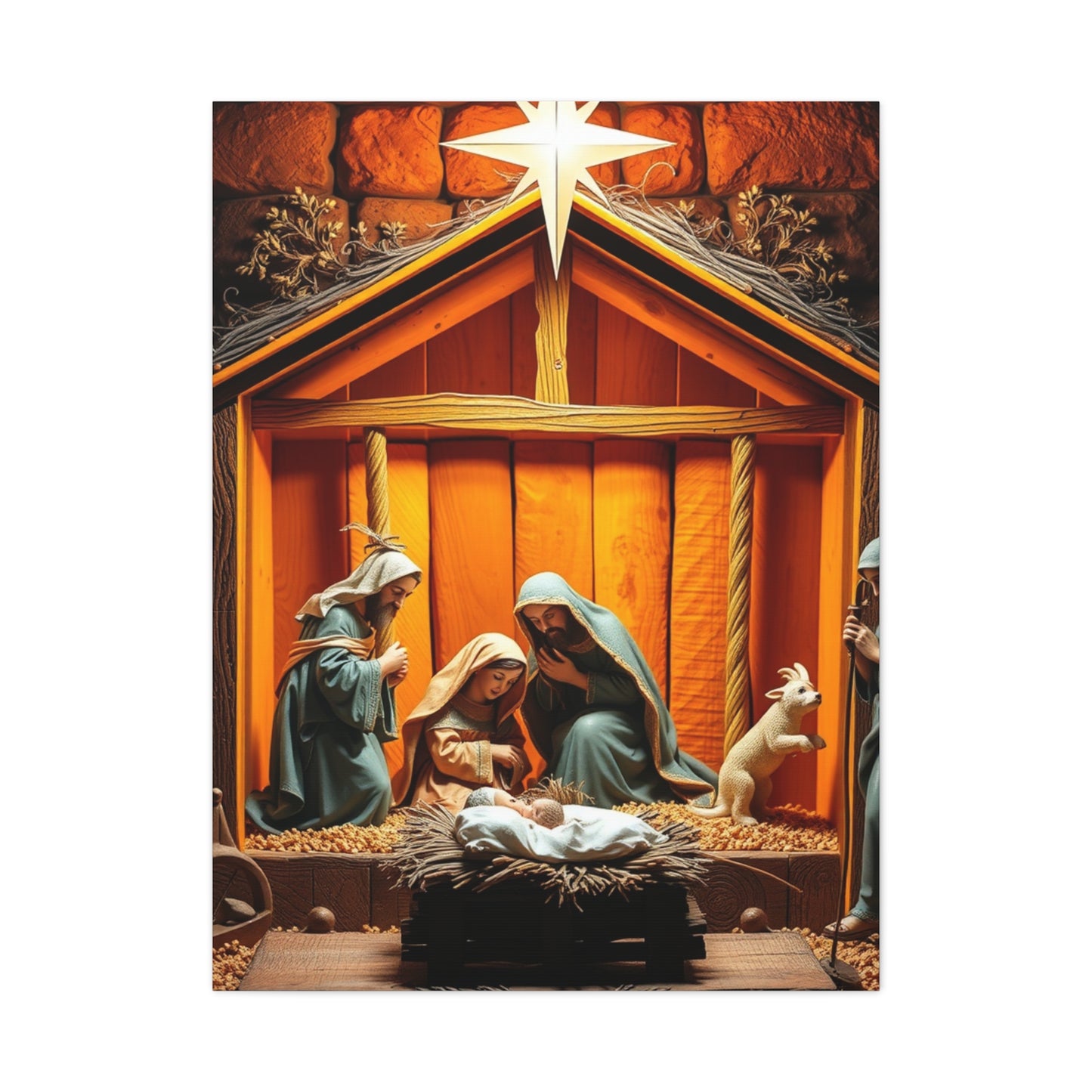 Celestial Nativity Masterpiece Wall Art & Canvas Print