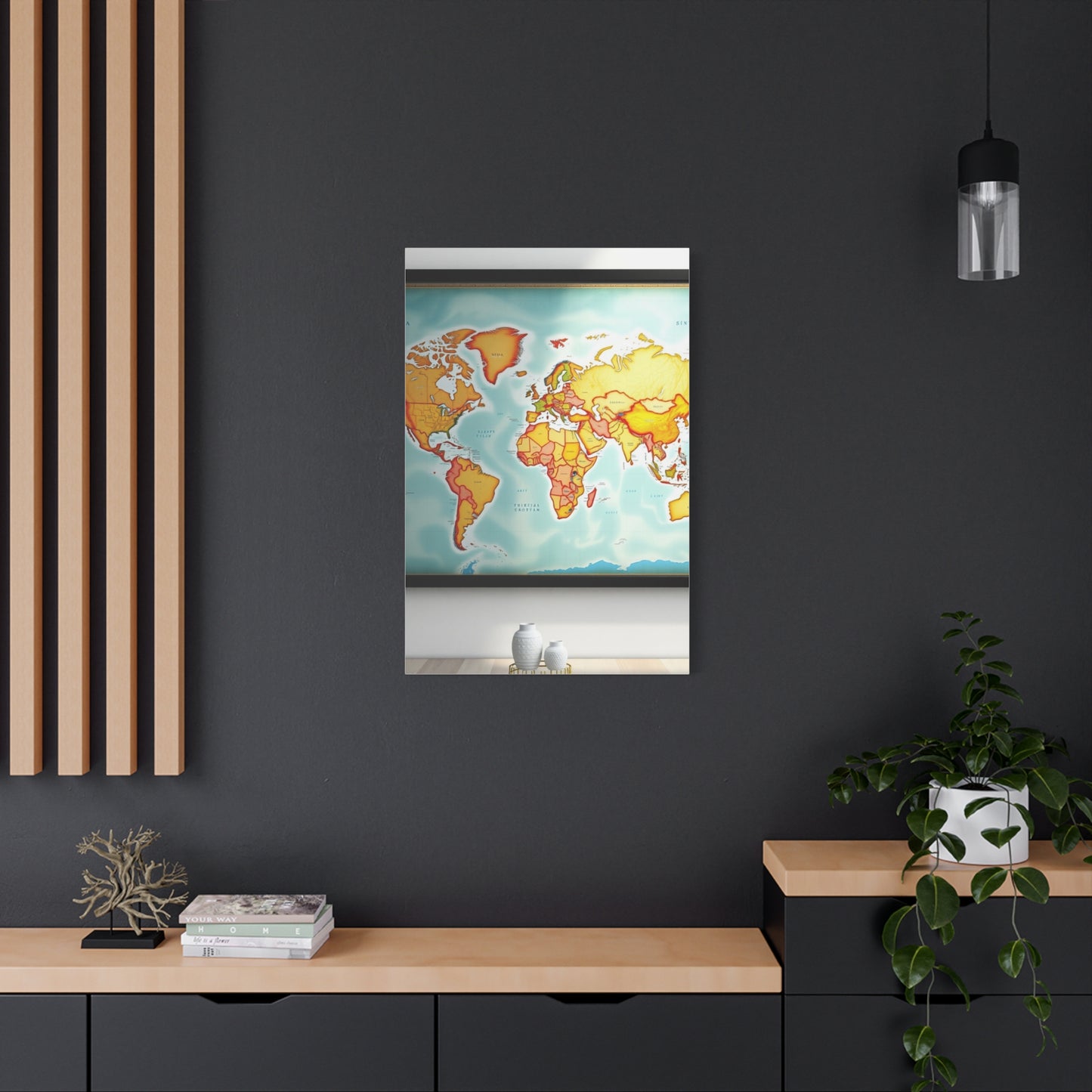 World Map Art Refined Canvas Wall Art & Canvas Print