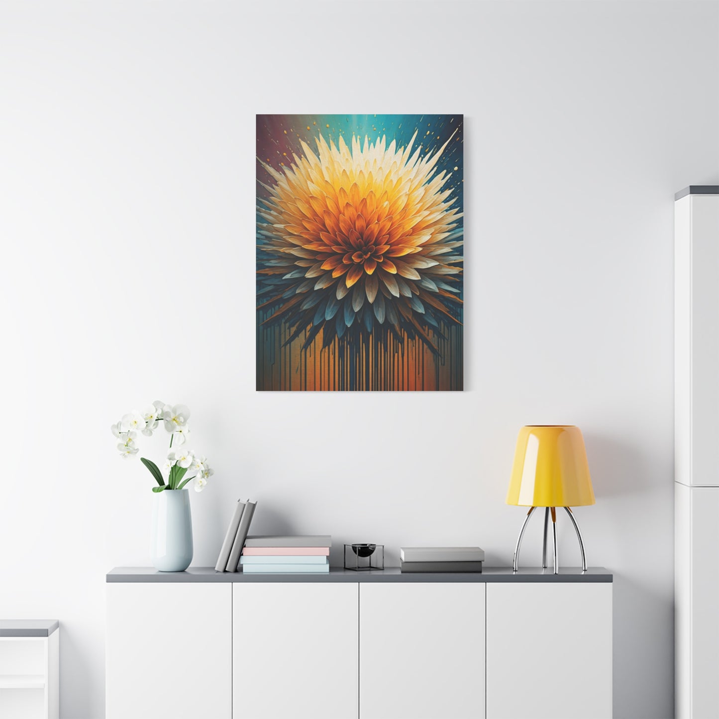 Solar Bloom Burst Wall Art & Canvas Print