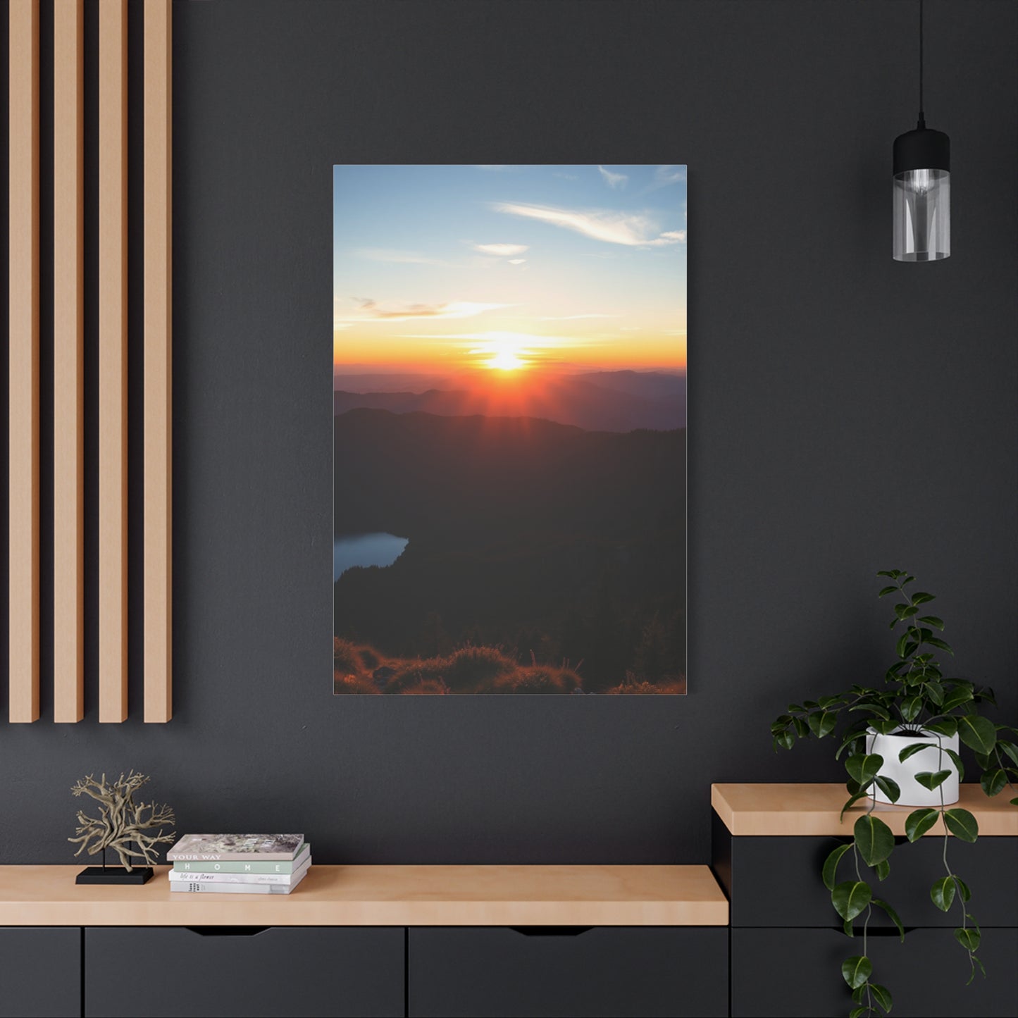 Summit Radiance: Dawn to Dusk Wall Art & Canvas Print