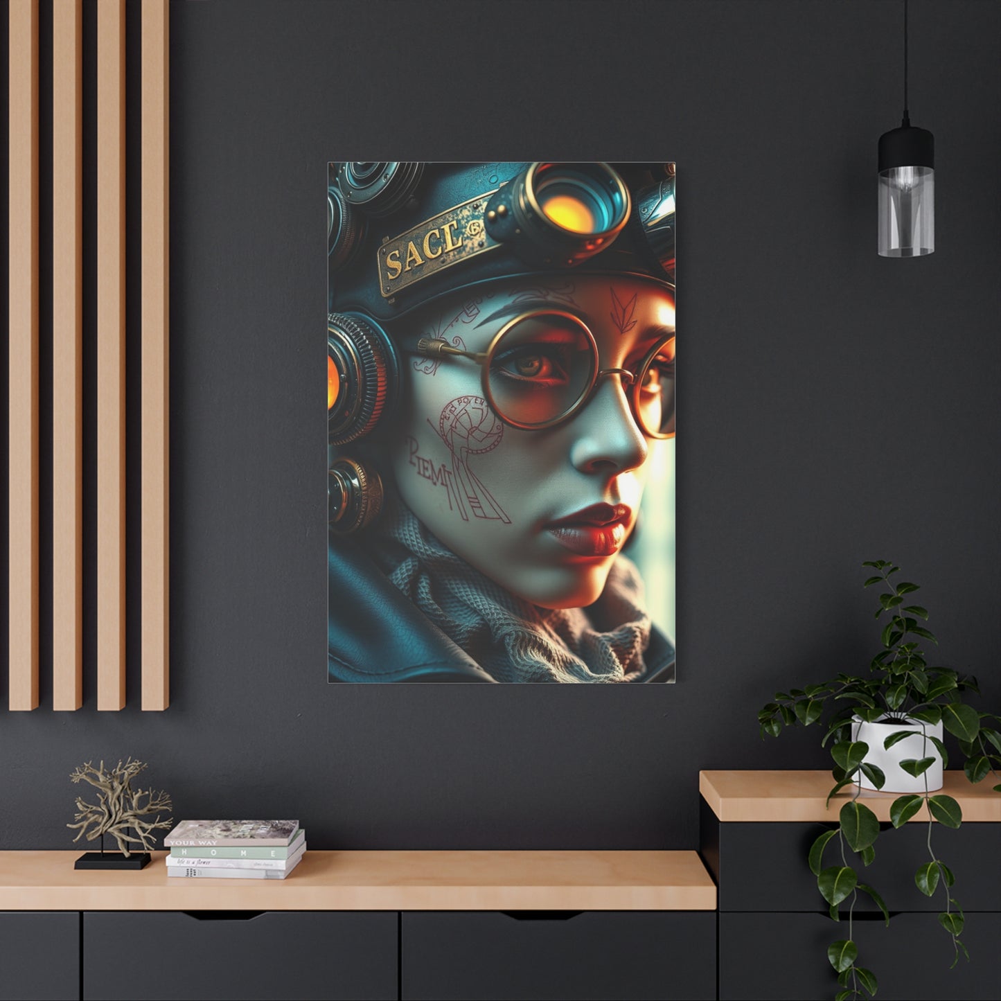 Retro-Futurist Opulence Art wall art & canvas print