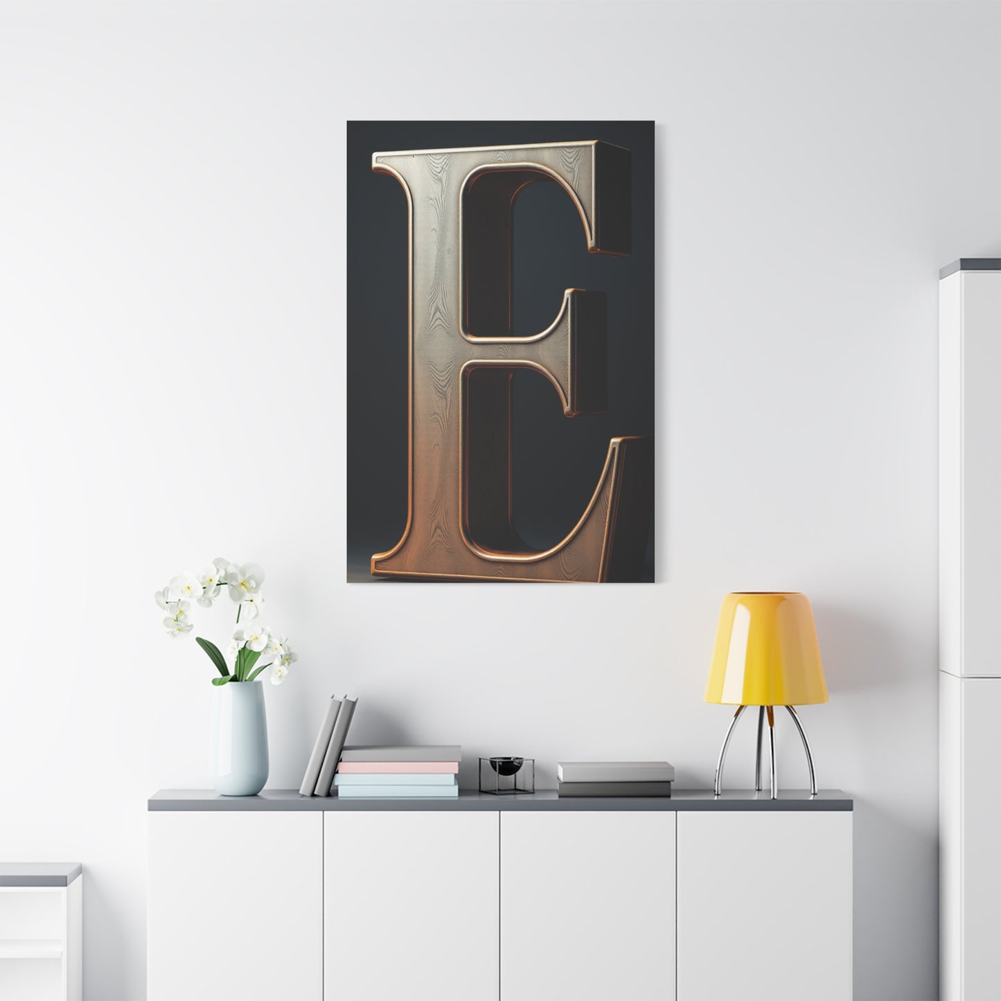 The Letter E - Art Refined Canvas Wall Art & Canvas Print