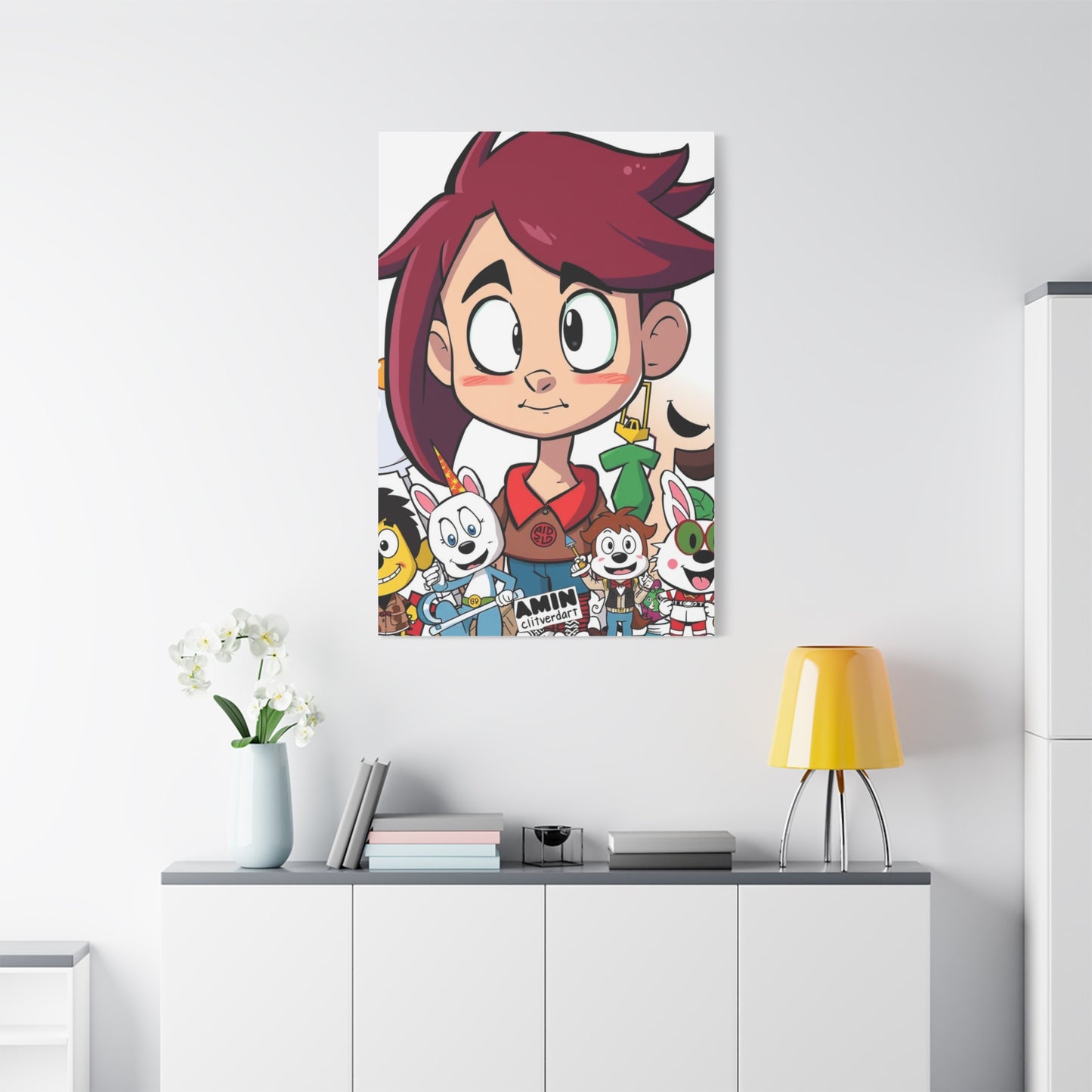 Refined Sketch Collage Wall Art & Canvas Print