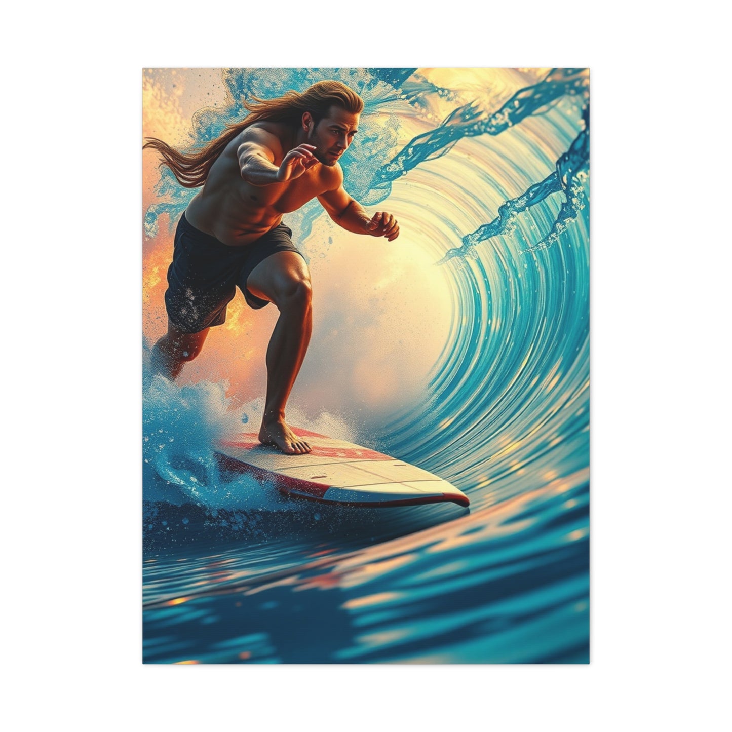 Luxe Surfscape Canvas Wall Art & Canvas Print