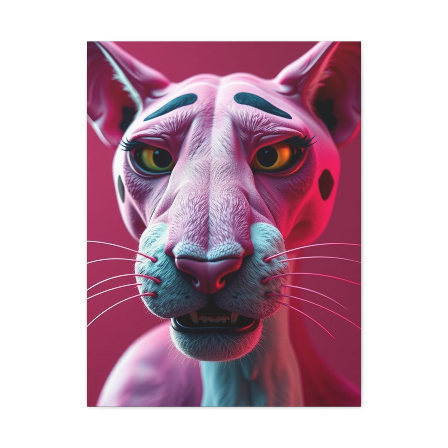 Roseate Panther Opus Wall Art & Canvas Print