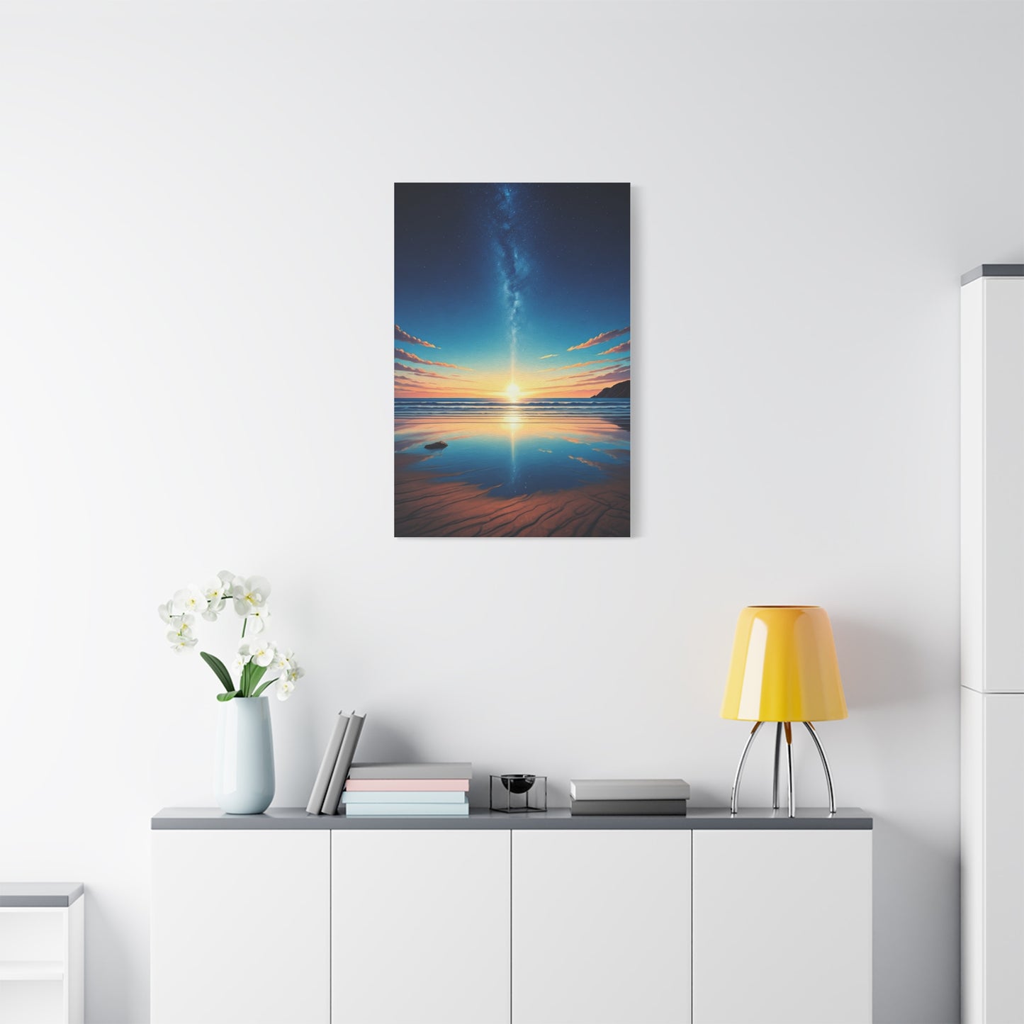 Starry Horizon Sunset Reflection Wall Art & Canvas Prints