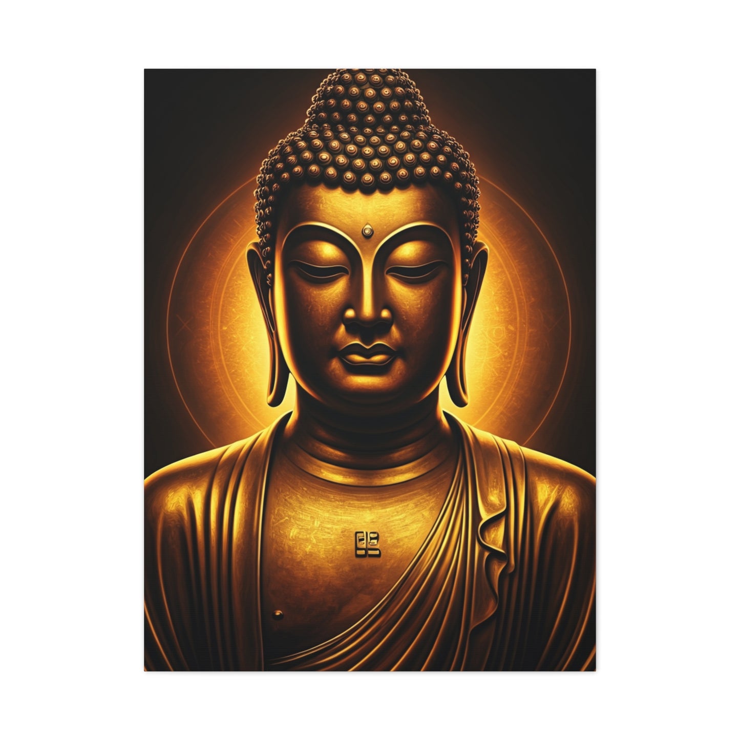 Radiant Halo Enlightenment Buddha Wall Art & Canvas Prints