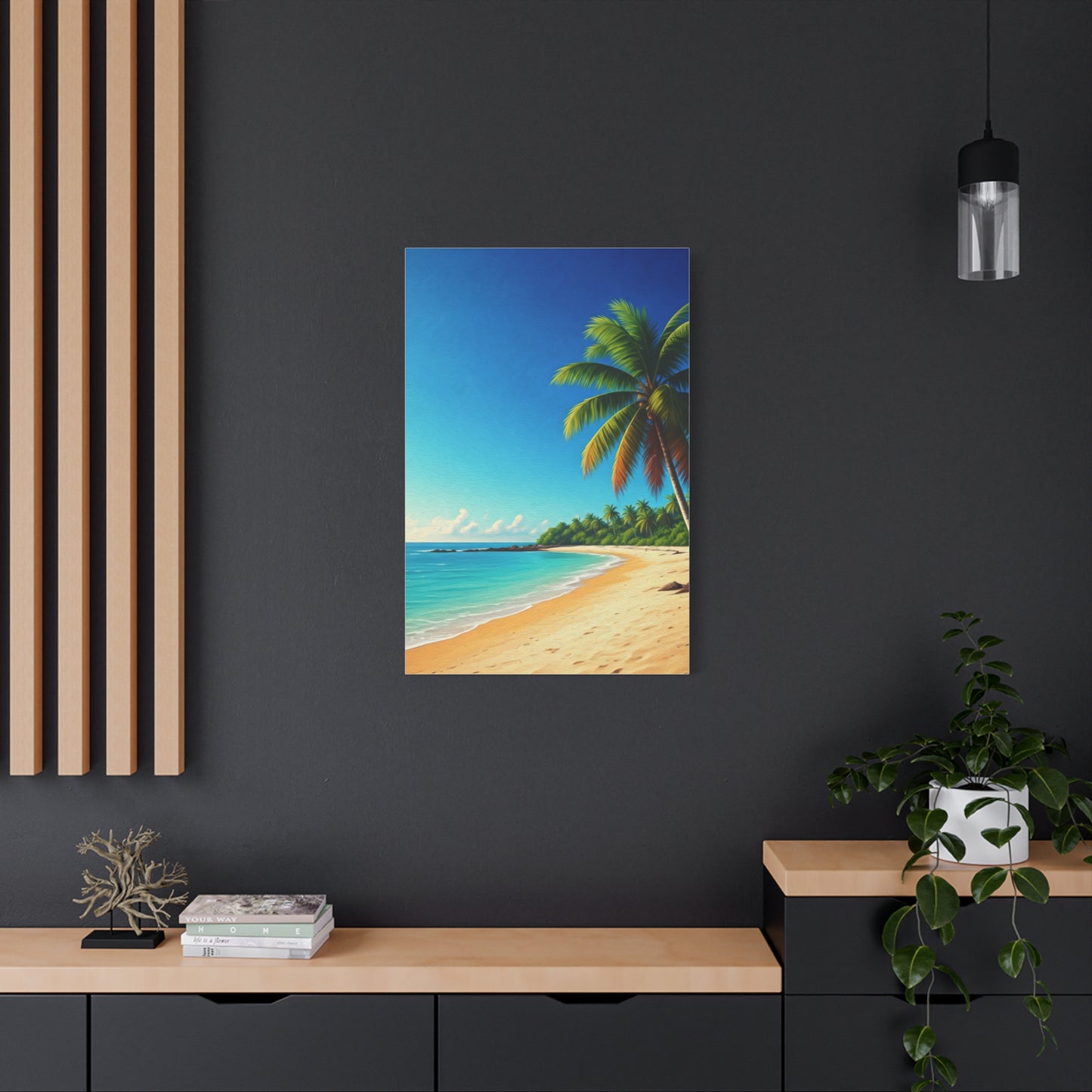 Tropical Palm Paradise Beach Wall Art & Canvas Prints
