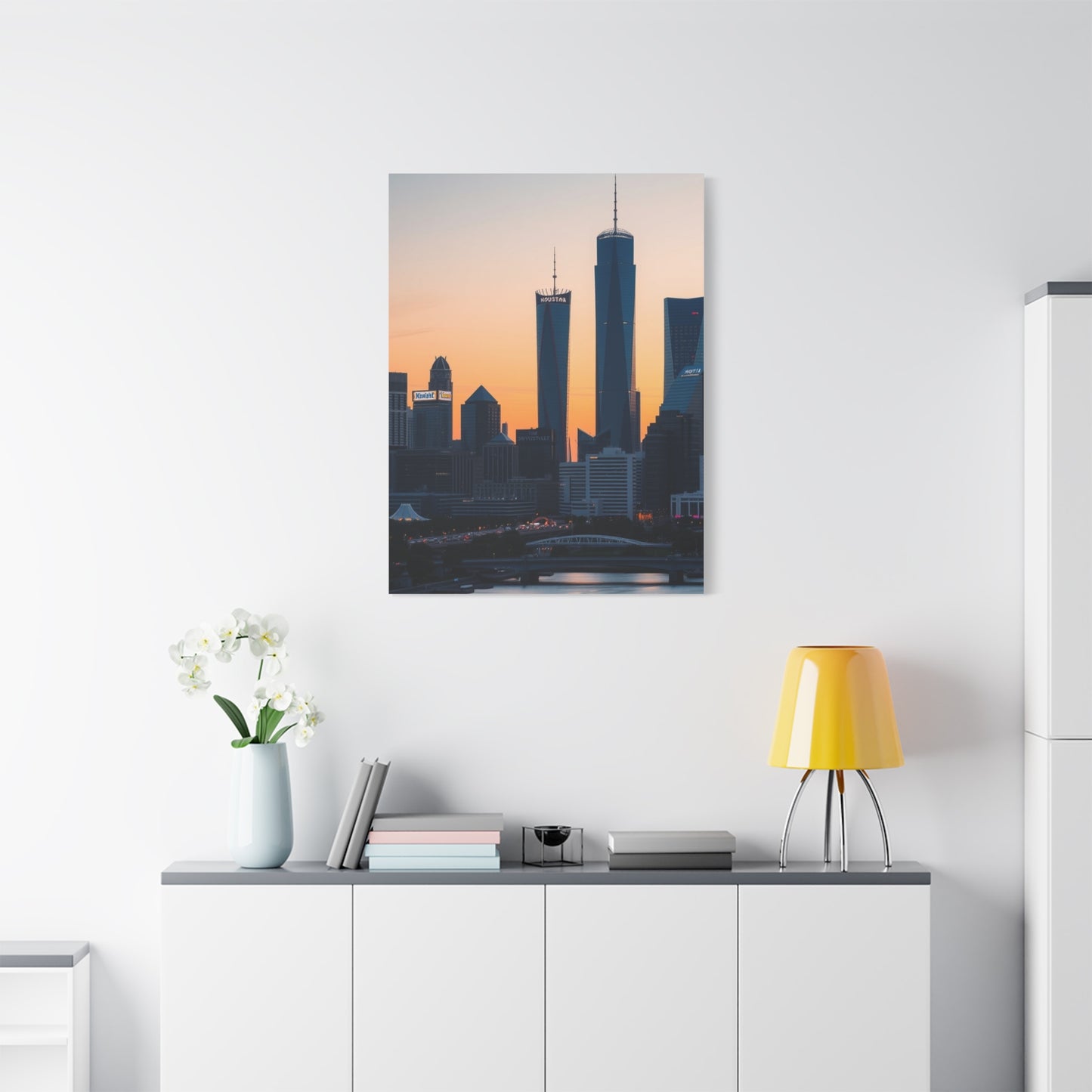 Houston Skylines Art Refined Canvas Wall Art & Canvas Print