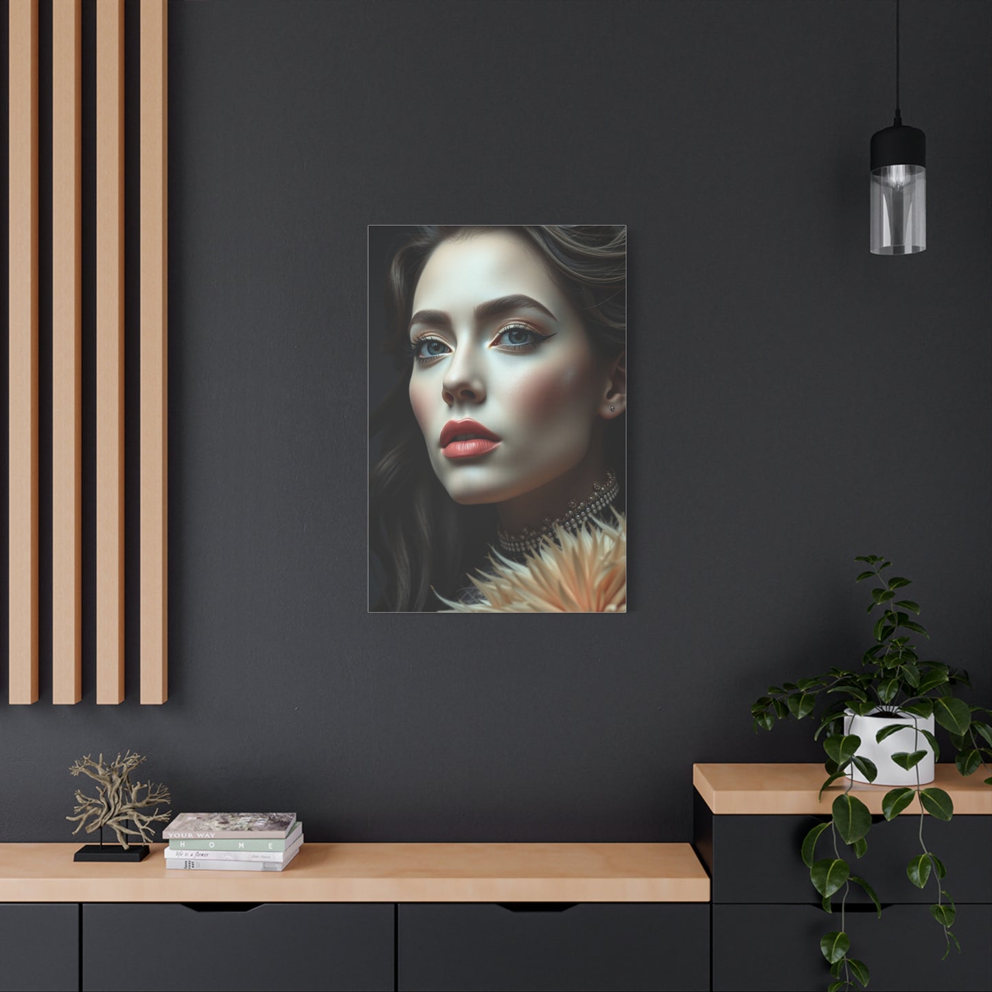 Black & Beige Art Refined Canvas Wall Art & Canvas Print