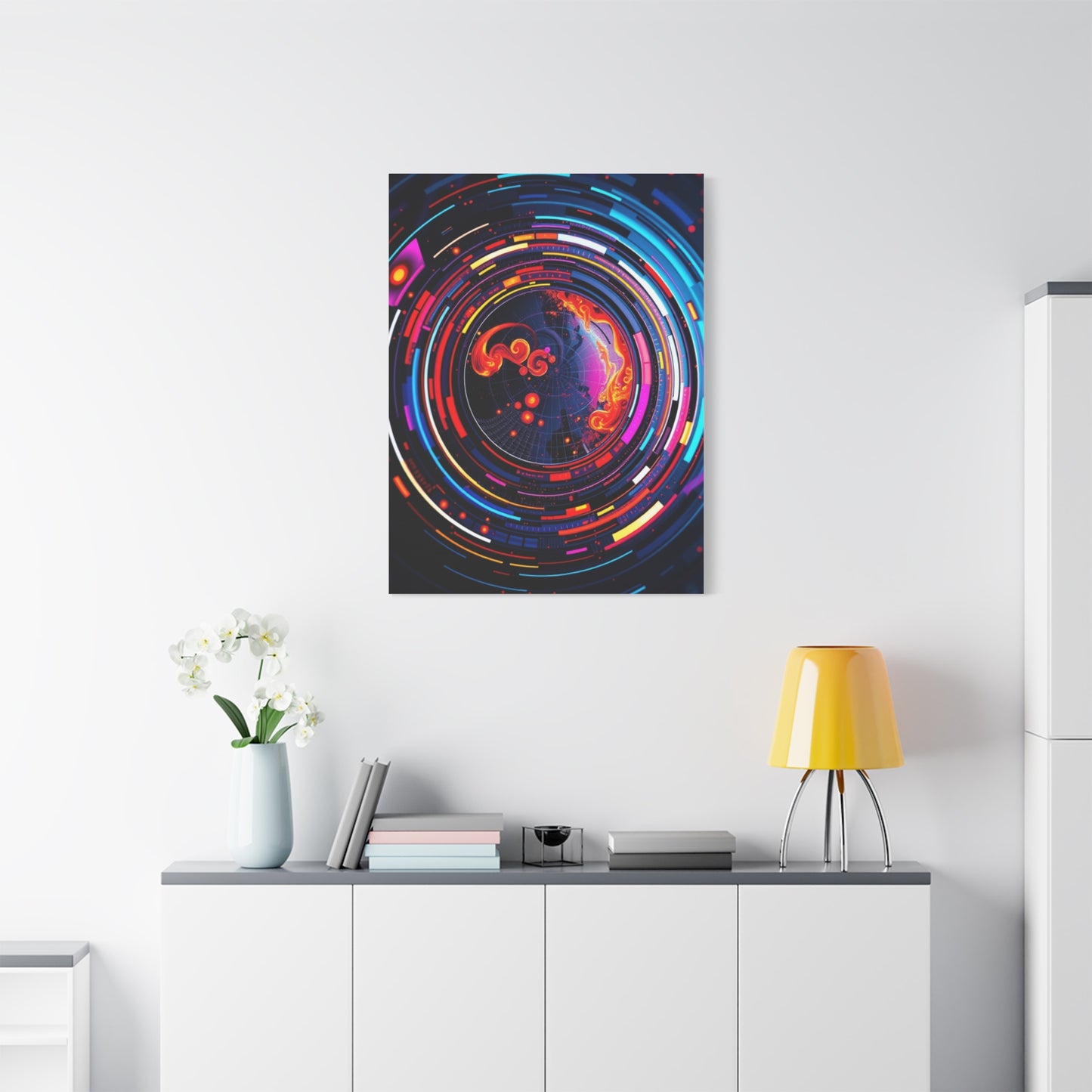 Vision Circular Abstract Art Art Wall Art & Canvas Print