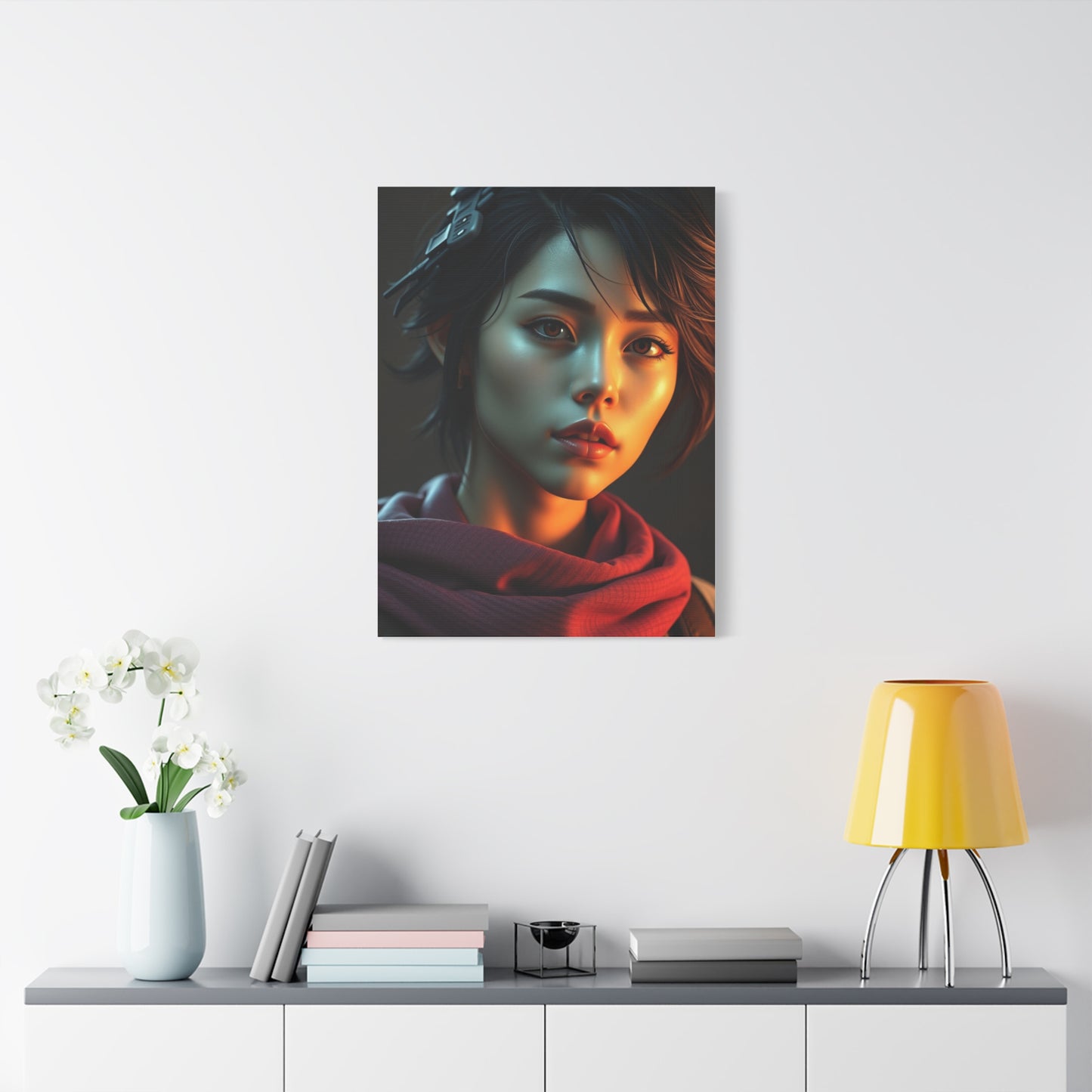 Serene Pixel Serenade Wall Art & Canvas Print