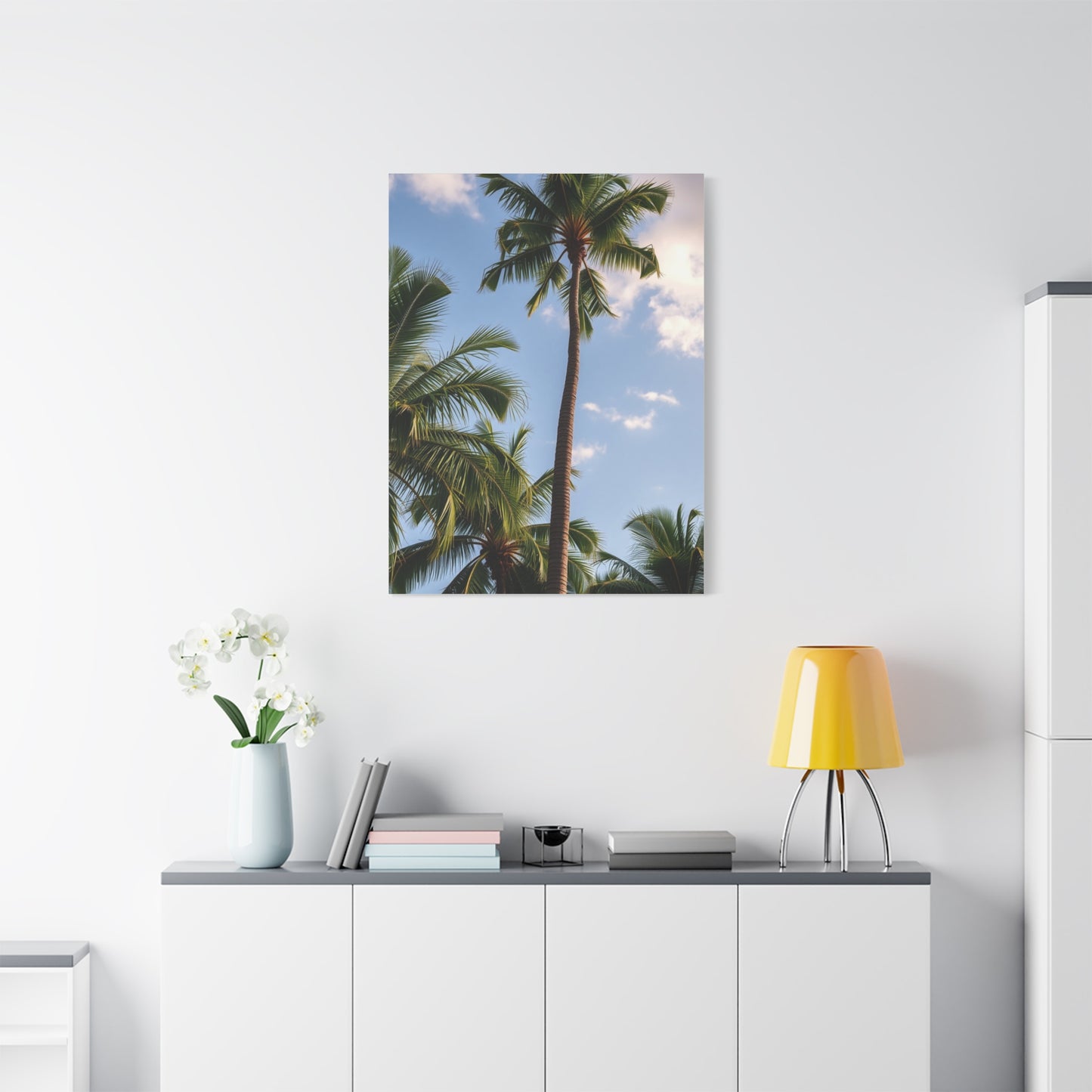 Serene Palms Composition Wall Art & Canvas Print