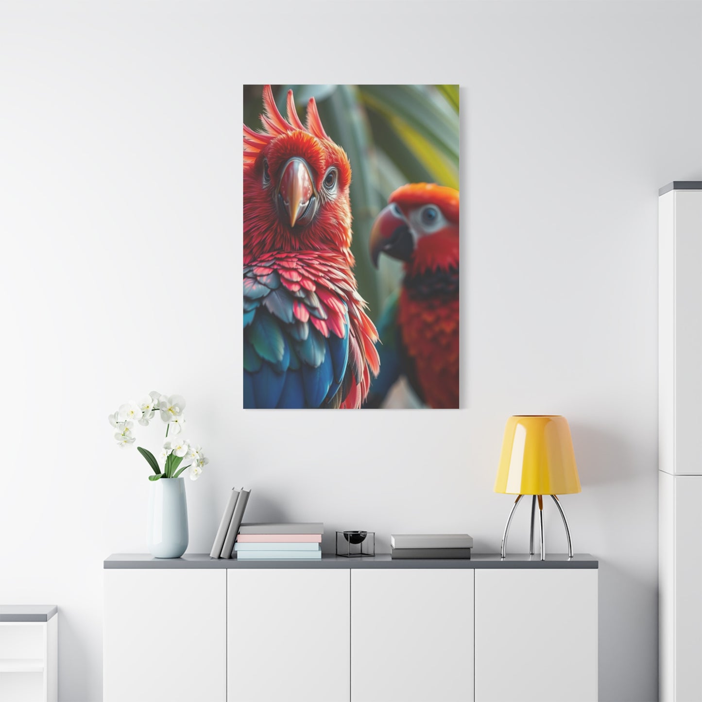 Tropical Birds Art Refined Canvas Wall Art & Canvas Print