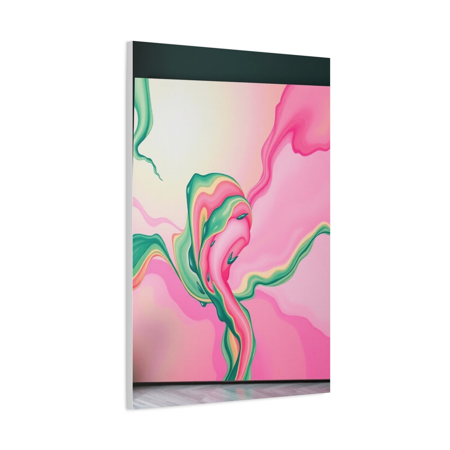Vision Green & Pink Canvas Art Art Wall Art & Canvas Print