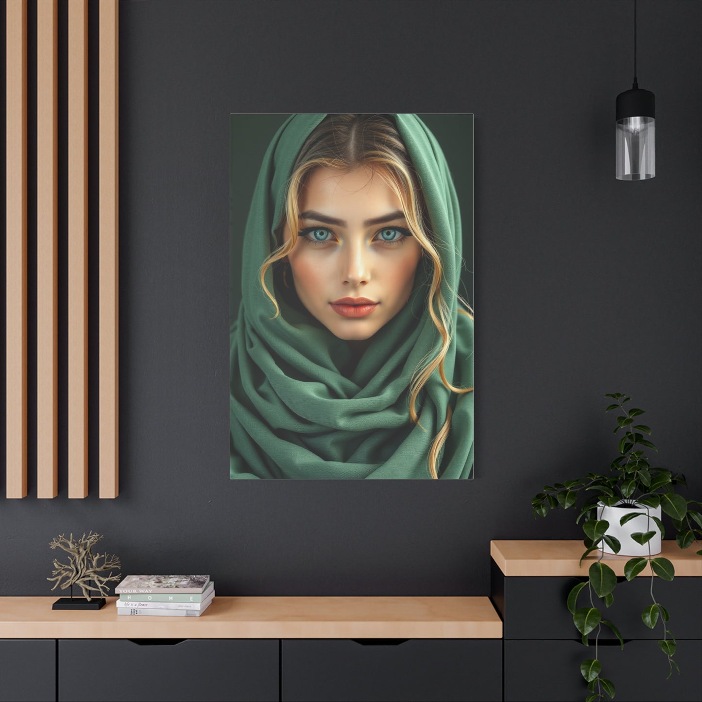 Vision Sage Green Art Art Wall Art & Canvas Print