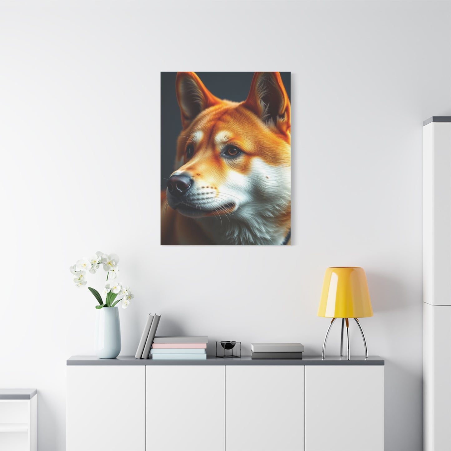 Shiba Inu Dog Art Refined Canvas Wall Art & Canvas Print
