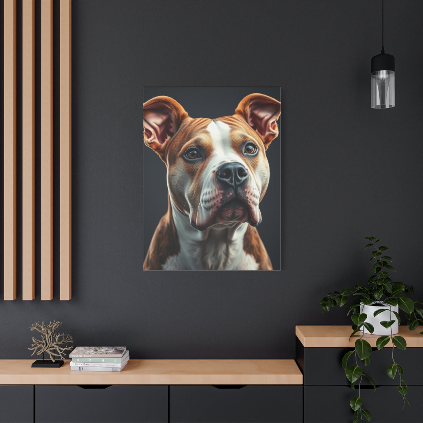 Masterpiece Pit Bull Art Vision Wall Art & Canvas Print